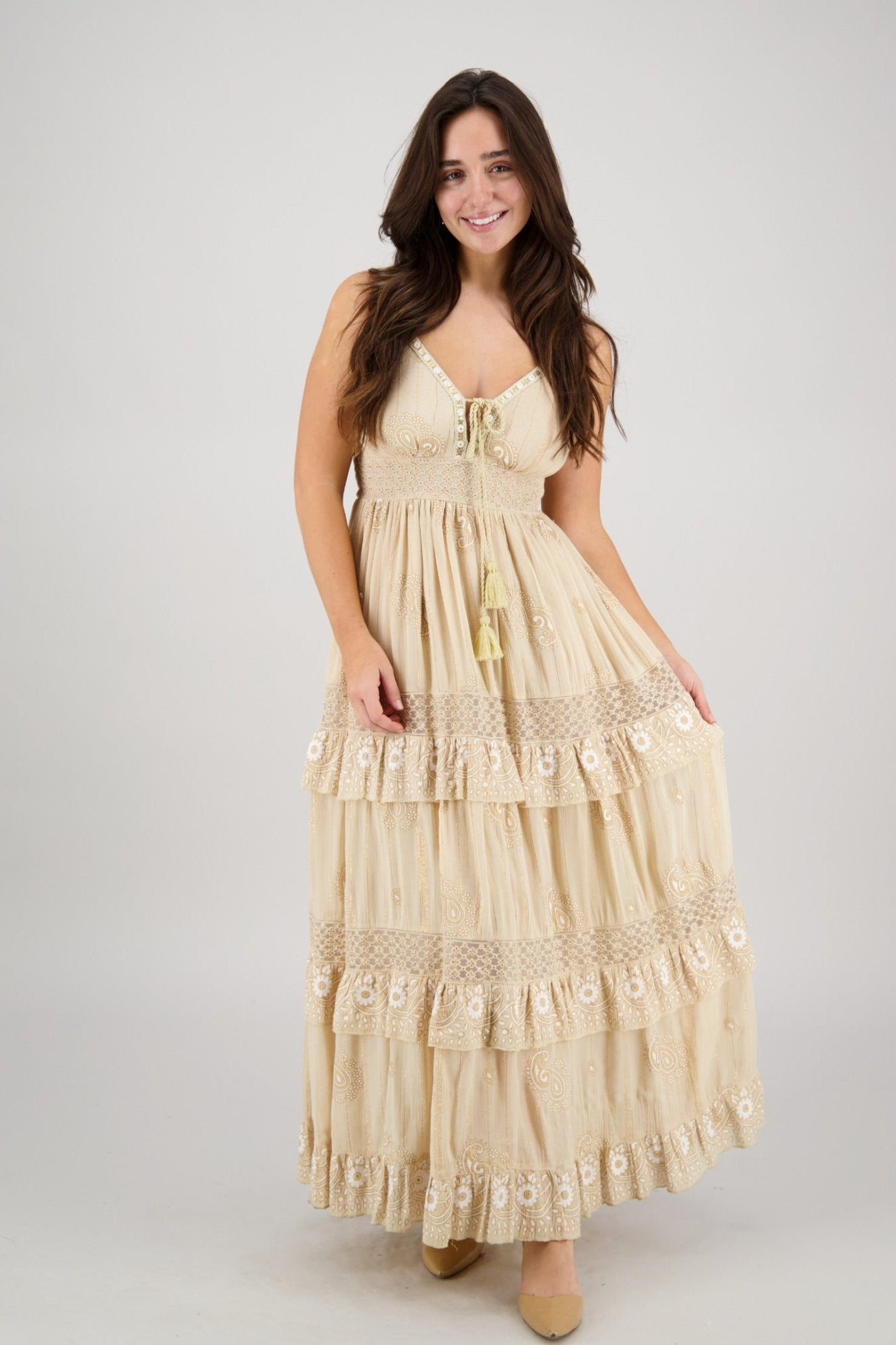 Elara Tiered Dream Maxi 25106 - Advance Apparels Inc