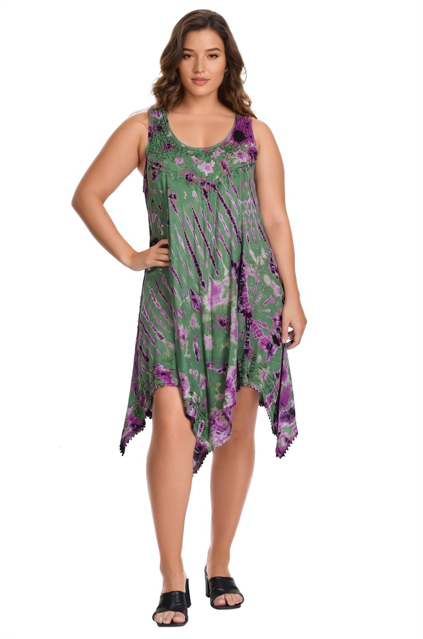 Fairytale Bottom Tie Dye Dress 422142FT - Advance Apparels Inc