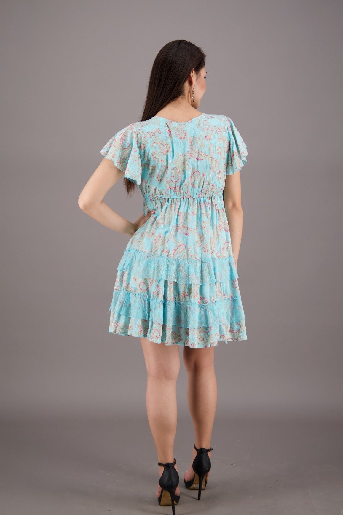 Floral Whisper Boho Middy Dress 24937 - Advance Apparels Inc