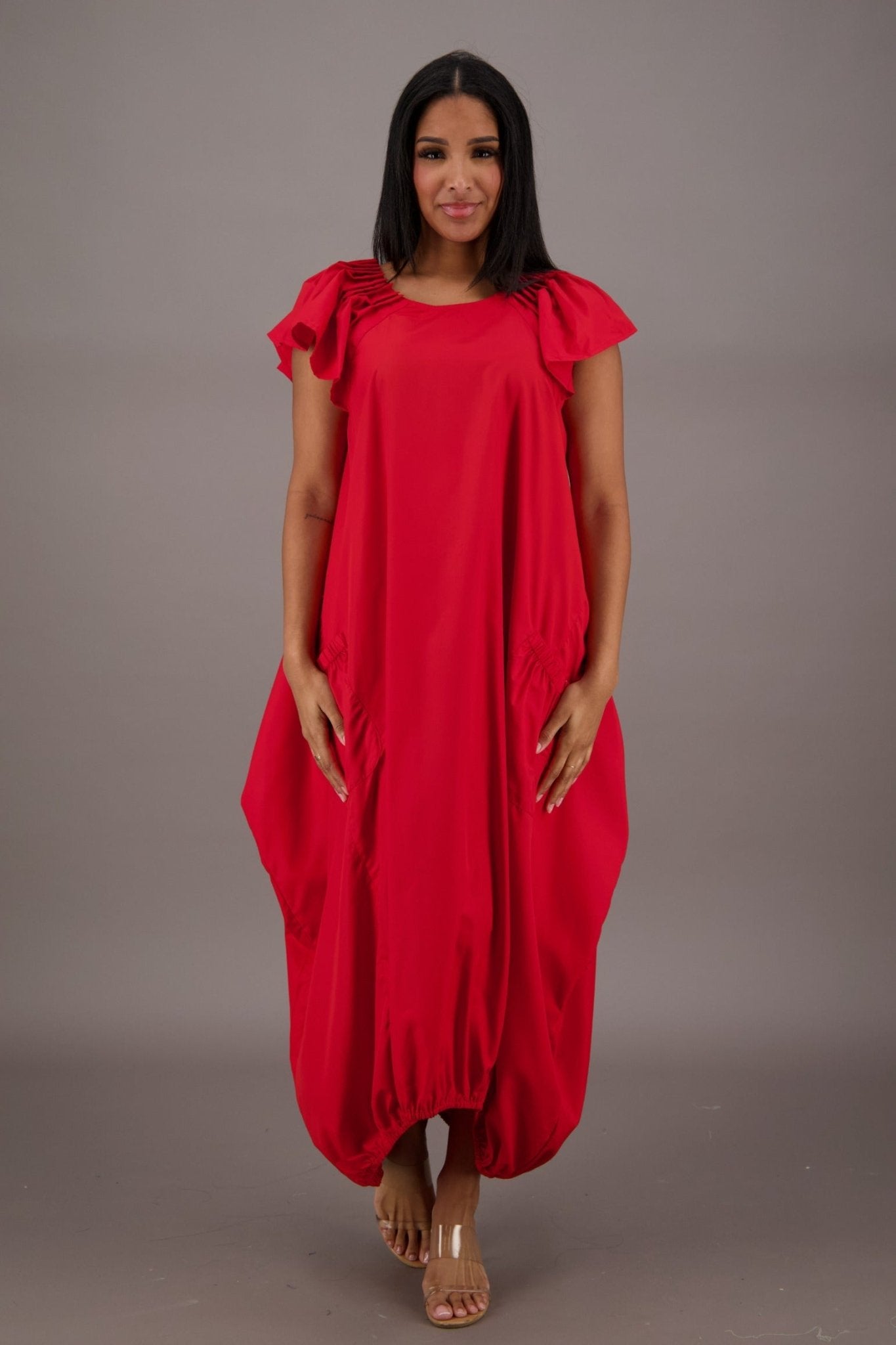 Flowing Grace Bubble Dress AD - 25061 - Advance Apparels Inc
