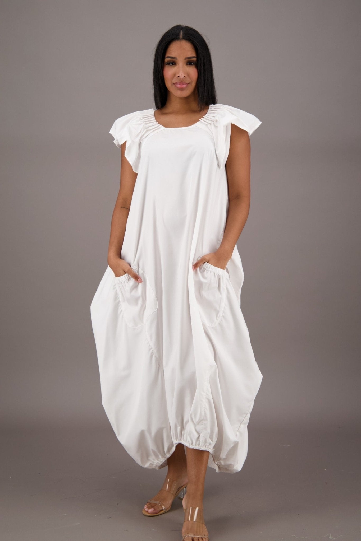 Flowing Grace Bubble Dress AD - 25061 - Advance Apparels Inc