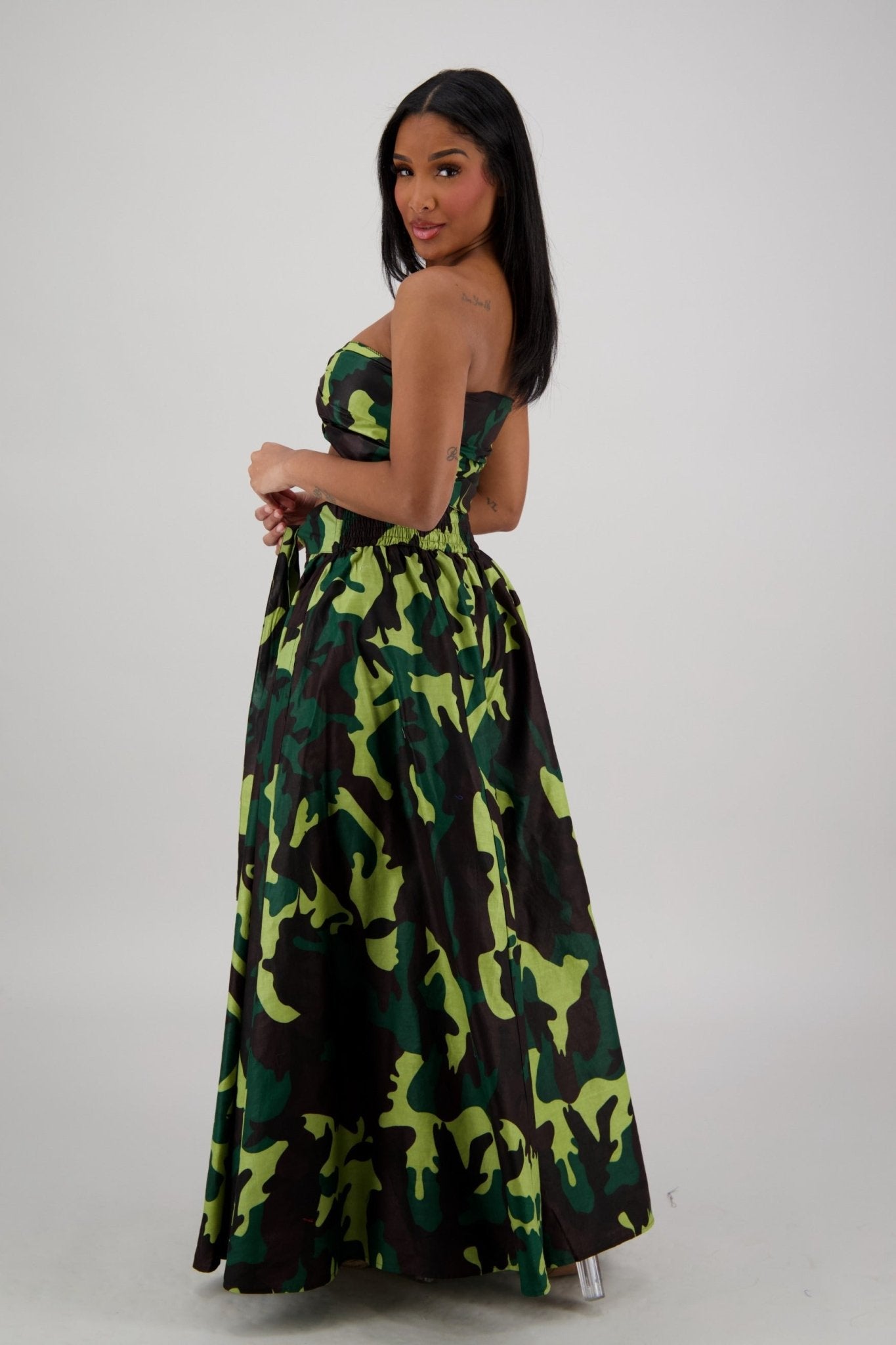 Forest Camo Wide - Leg Palazzo Pants 61 - 274 - Advance Apparels Inc