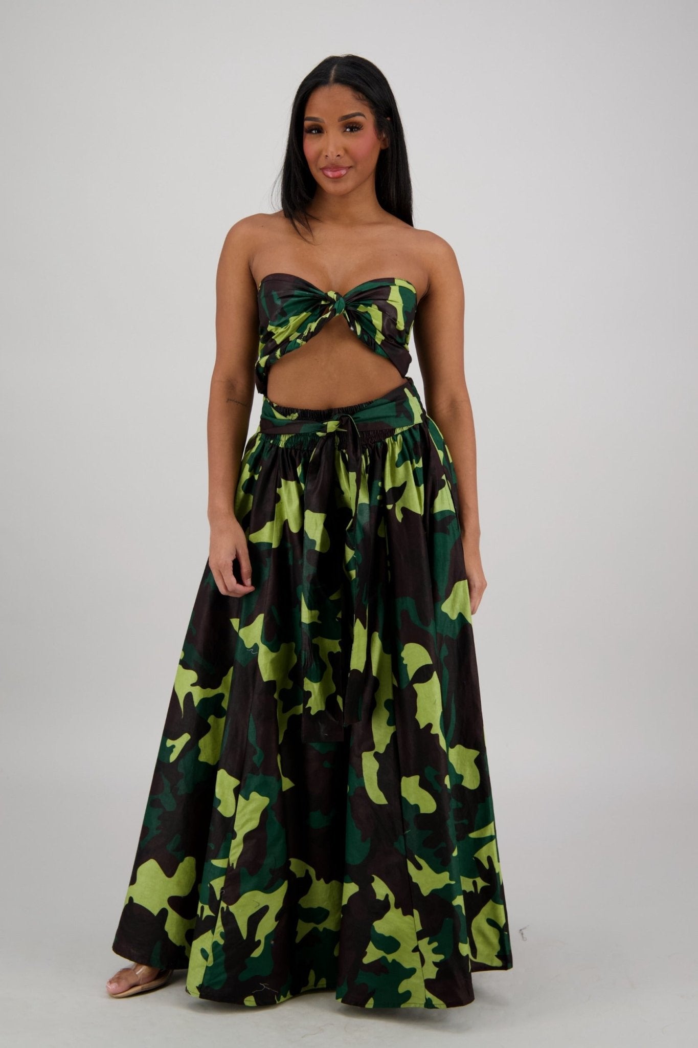 Forest Camo Wide - Leg Palazzo Pants 61 - 274 - Advance Apparels Inc