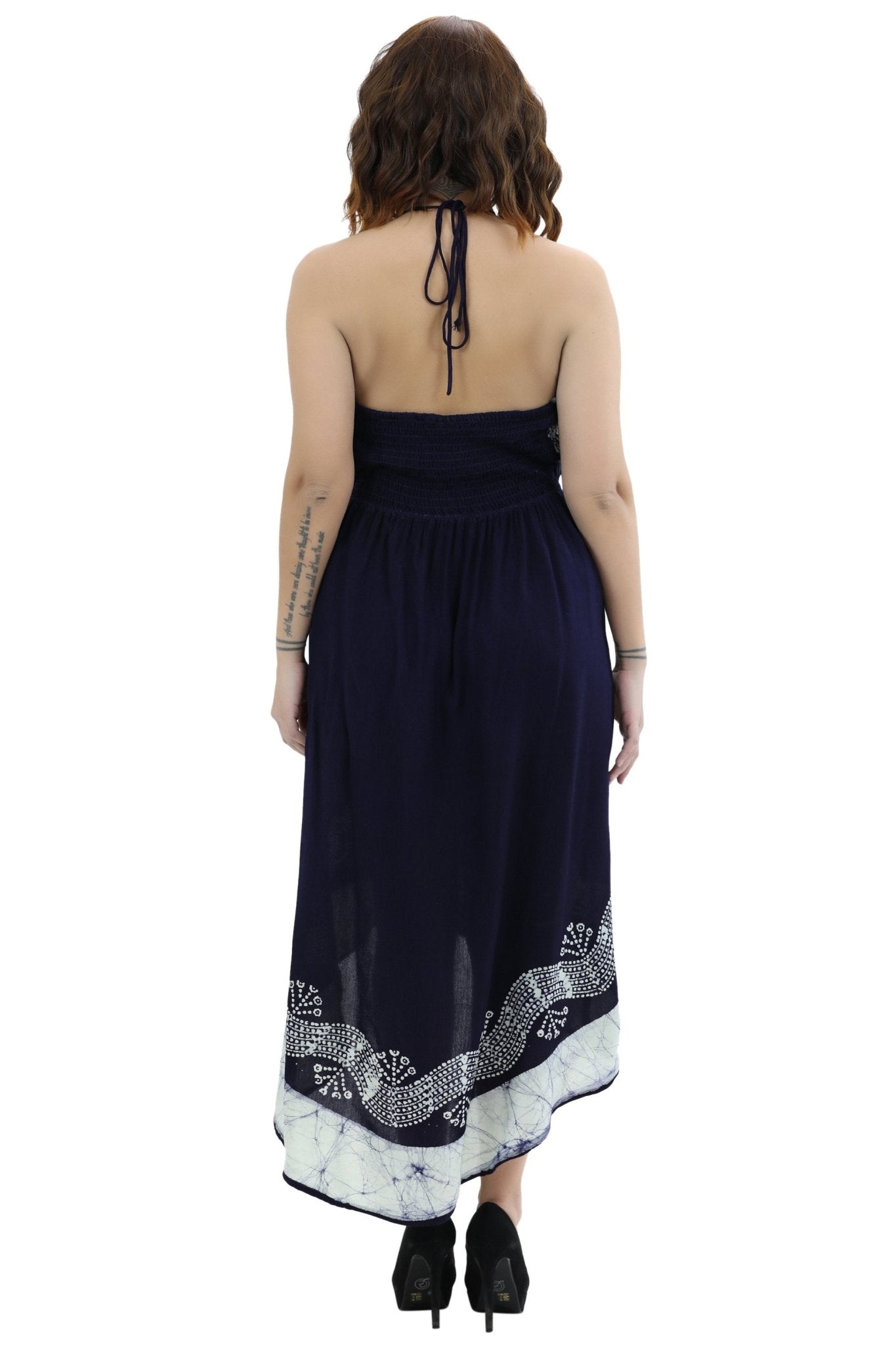 Halter Batik Dye Dress 1303 Batik - Advance Apparels Inc