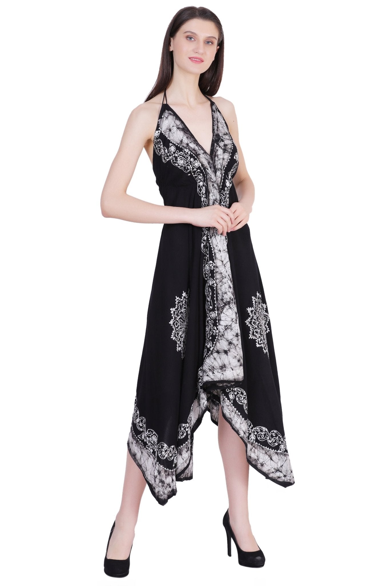 Halter Top Scarf Dress 1457 Lavender / One Size Fits Most Halter Top Scarf Dress 1457 Lavender / One Size Fits Most
