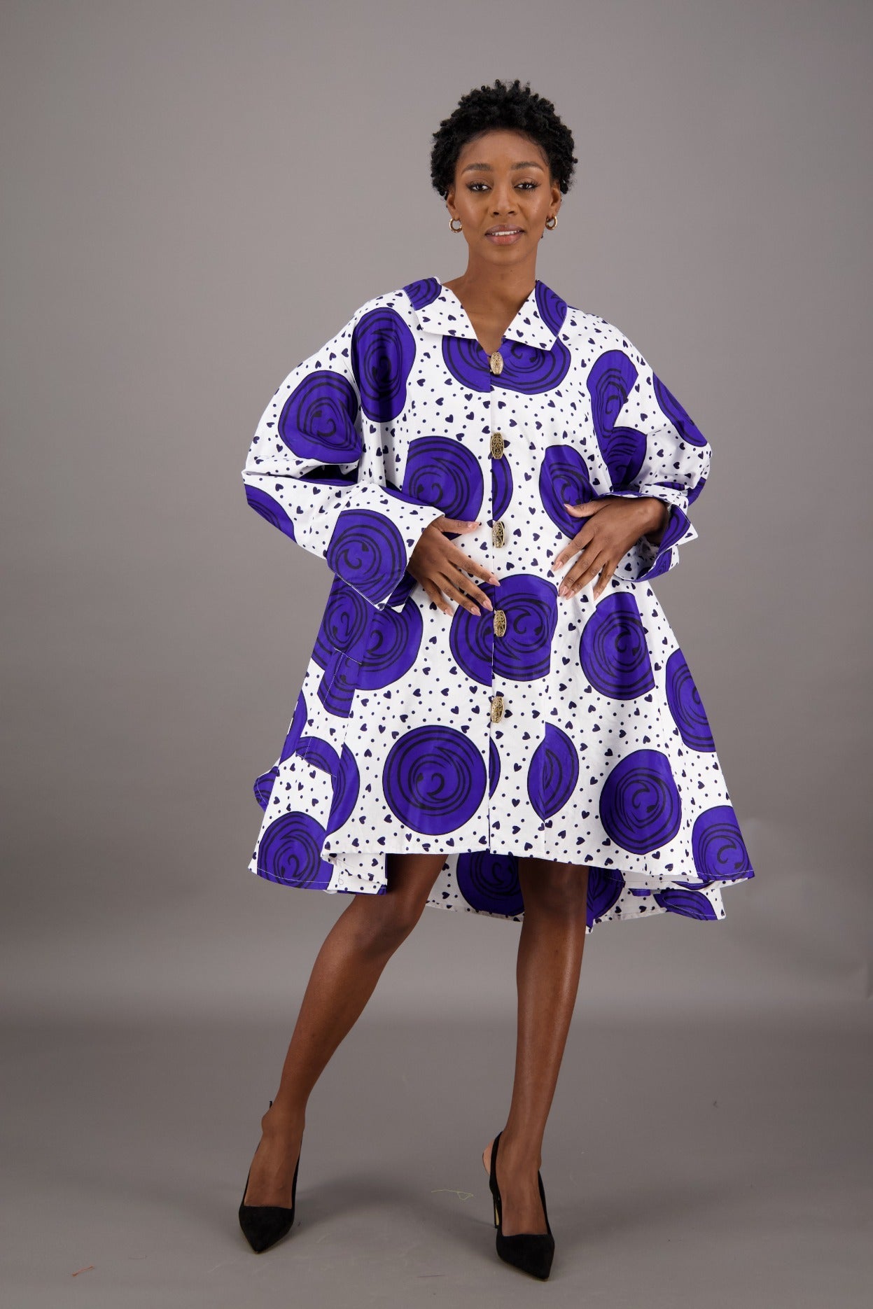 Indigo Galaxy Swing Dress AD - 25040 - 251 - Advance Apparels Inc