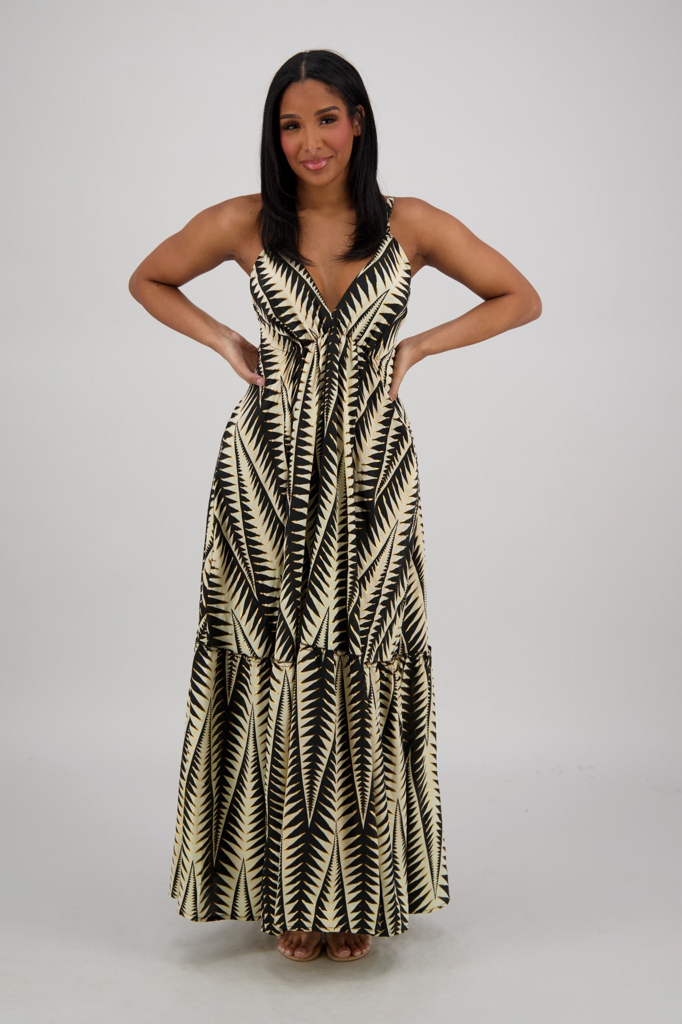 Kalea Tropical Tie Back Maxi AB - 35111 - Advance Apparels Inc