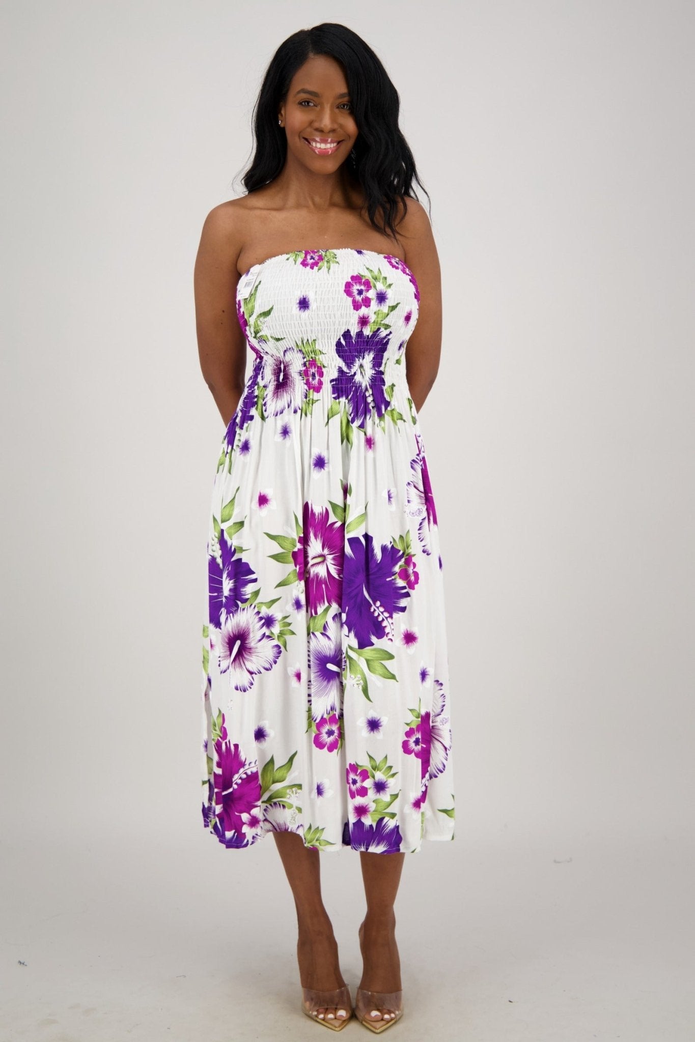 Lagoon Breeze Tube Dress TH - 2096 - Advance Apparels Inc