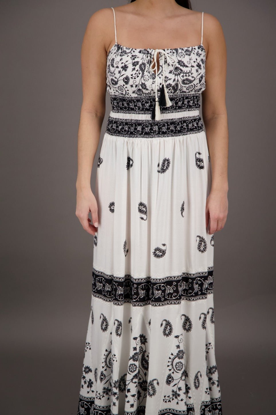Long Batik Block Print Dress BD - 2054 - Advance Apparels Inc