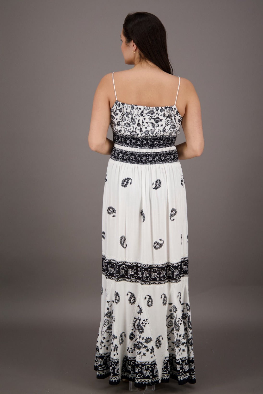 Long Batik Block Print Dress BD - 2054 - Advance Apparels Inc