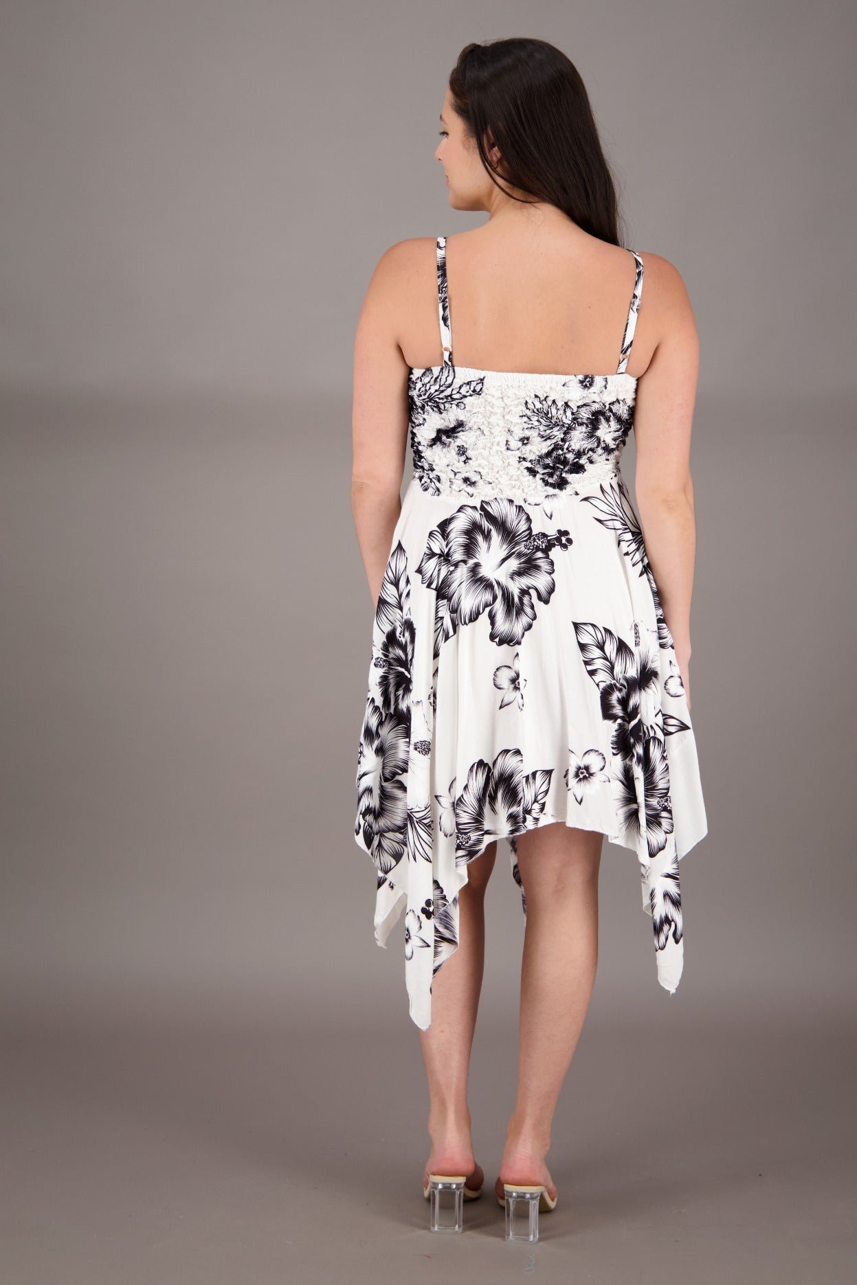 Long Fairytale Bottom Floral Print Beach Dress TH - 349 - Advance Apparels Inc