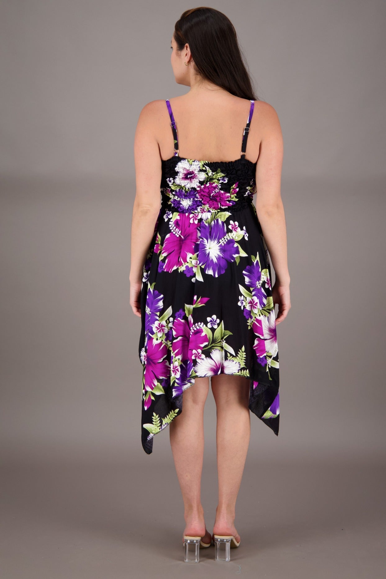 Long Fairytale Bottom Floral Print Beach Dress TH - 349 - Advance Apparels Inc
