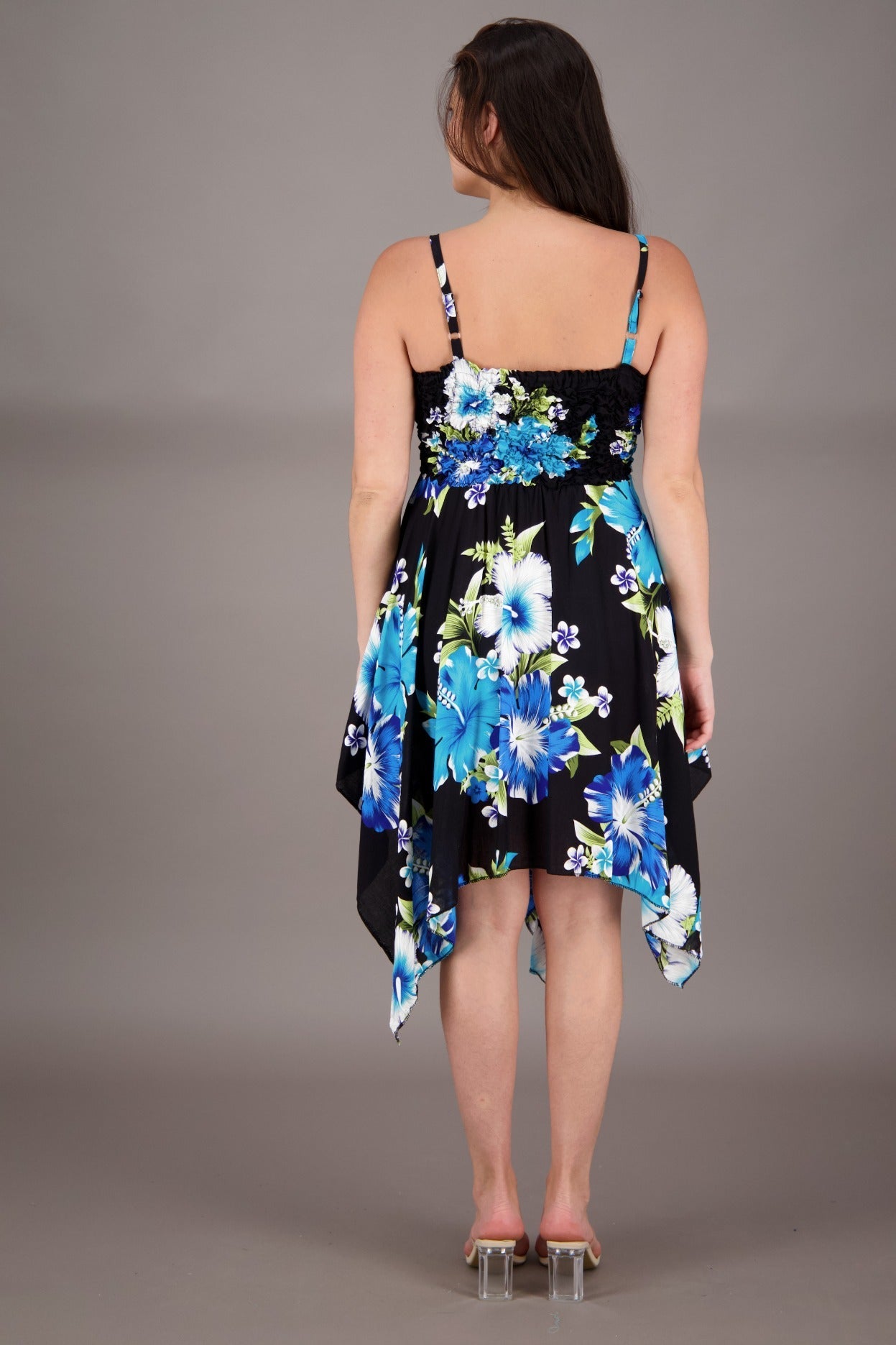 Long Fairytale Bottom Floral Print Beach Dress TH - 349 - Advance Apparels Inc
