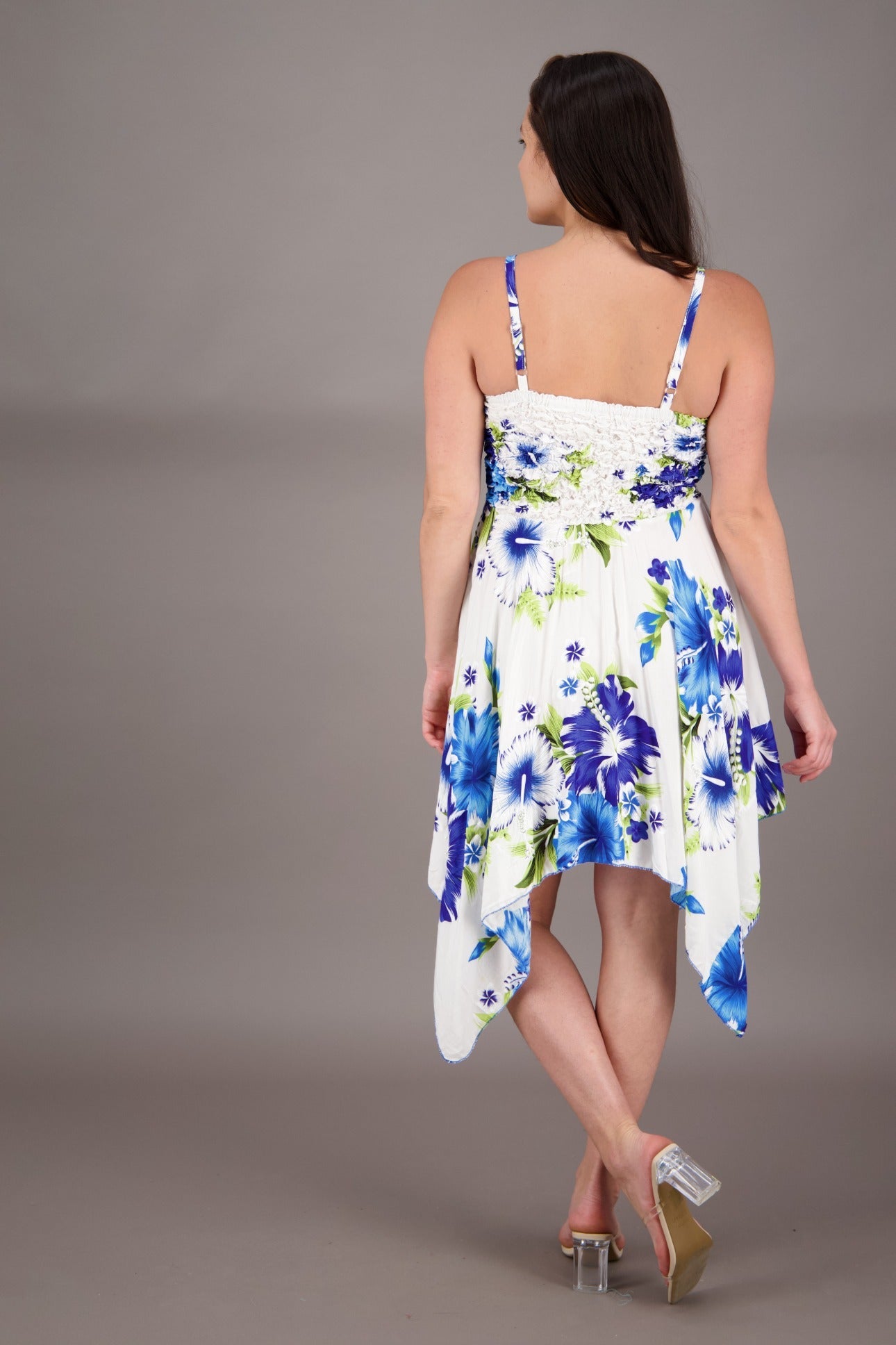 Long Fairytale Bottom Floral Print Beach Dress TH - 349 - Advance Apparels Inc
