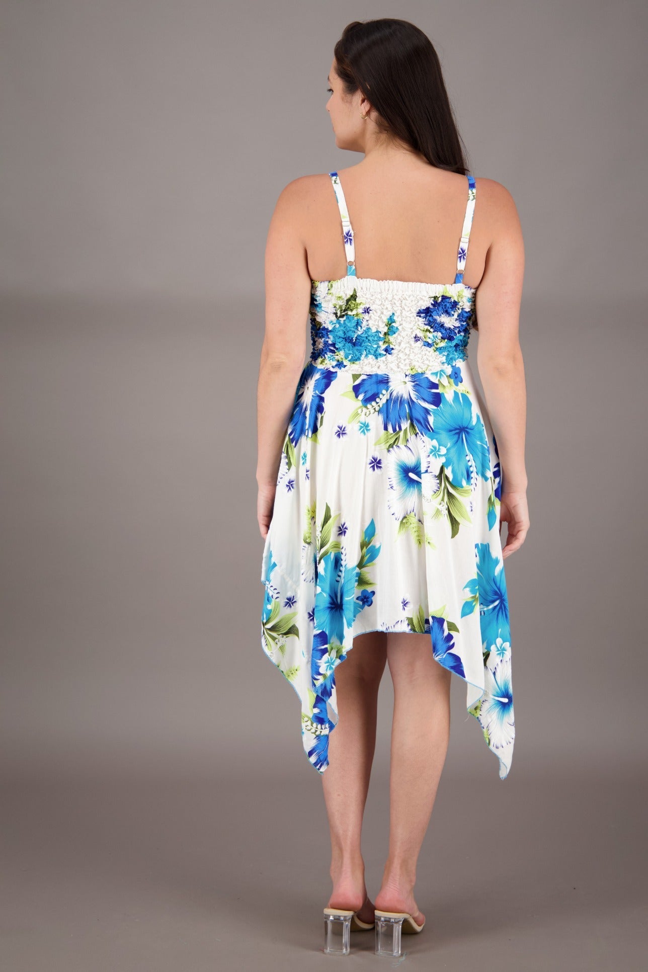 Long Fairytale Bottom Floral Print Beach Dress TH - 349 - Advance Apparels Inc