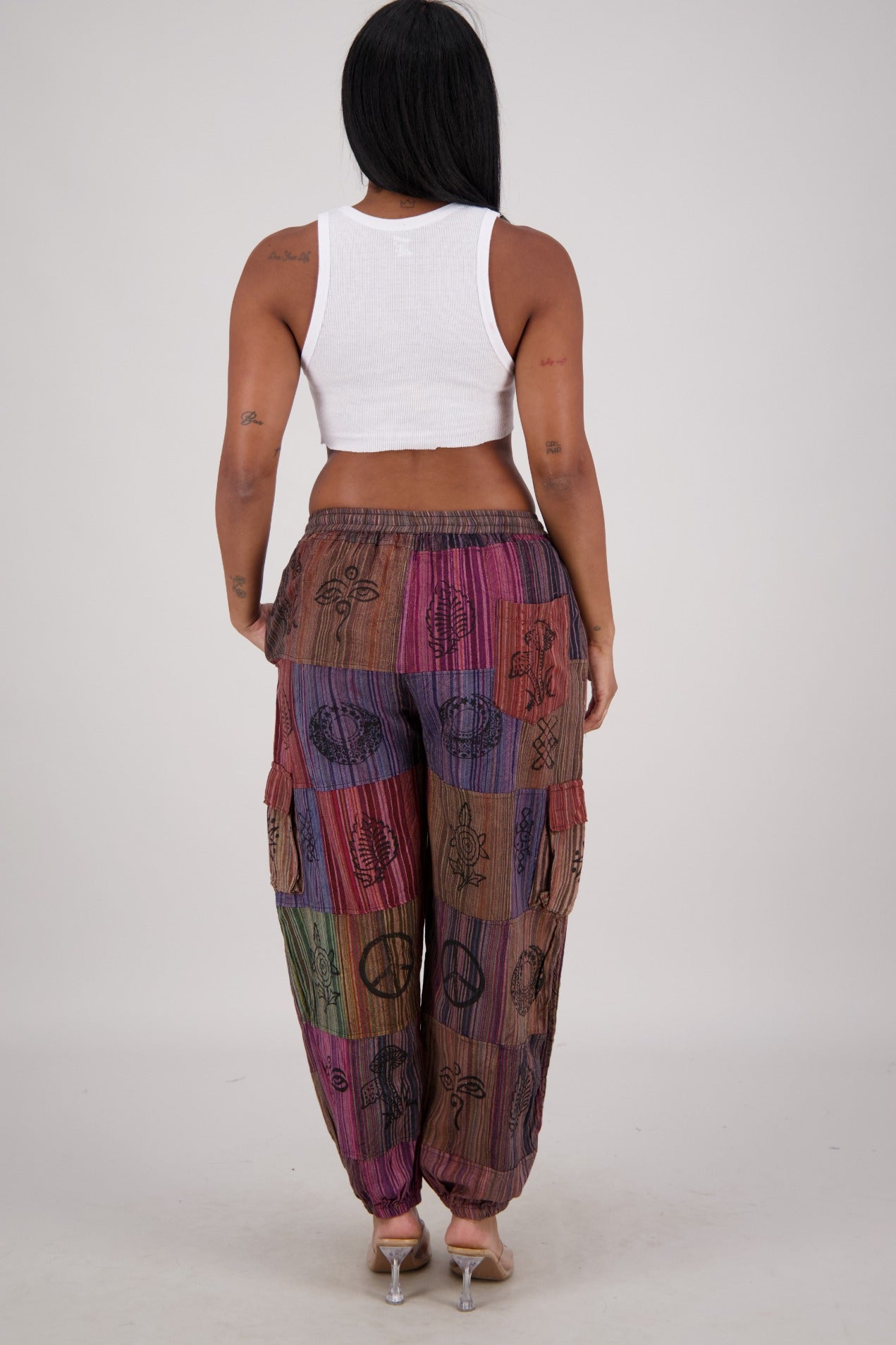 Mantra Block Print Patch Pants PAT - 3328 - Advance Apparels Inc