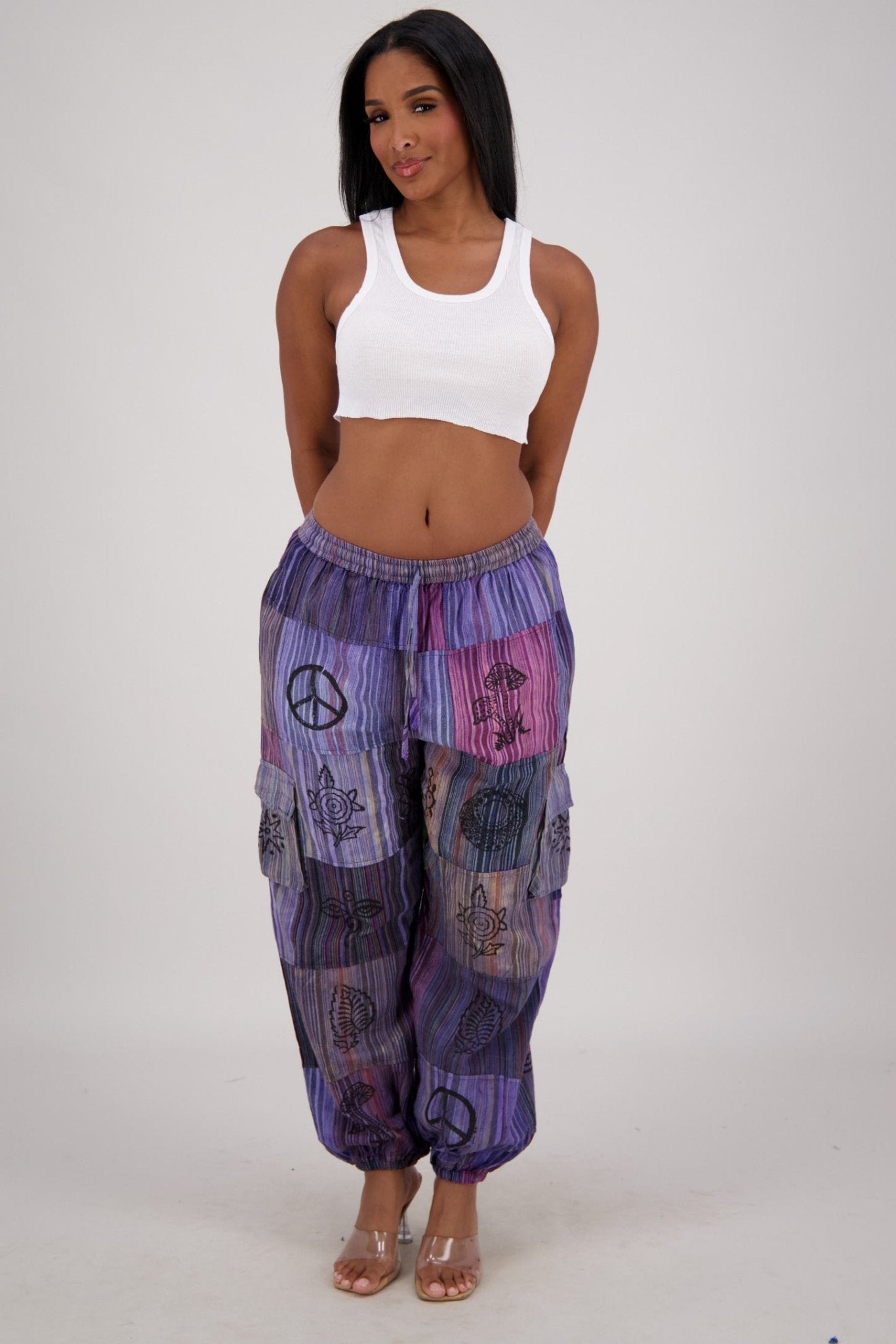 Mantra Block Print Patch Pants PAT - 3328 - Advance Apparels Inc