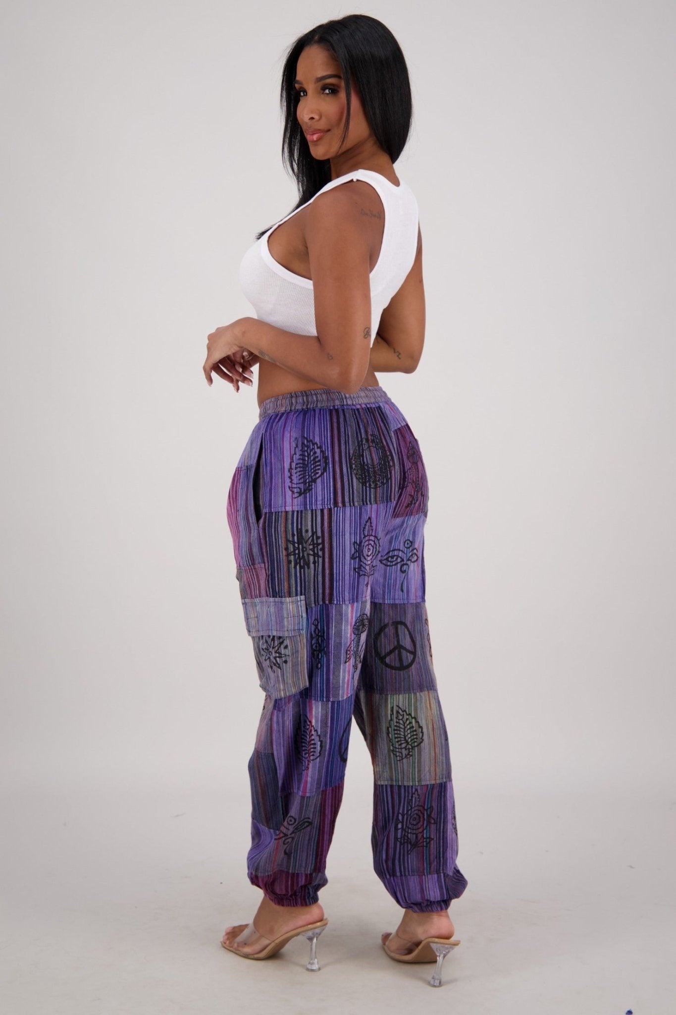 Mantra Block Print Patch Pants PAT - 3328 - Advance Apparels Inc