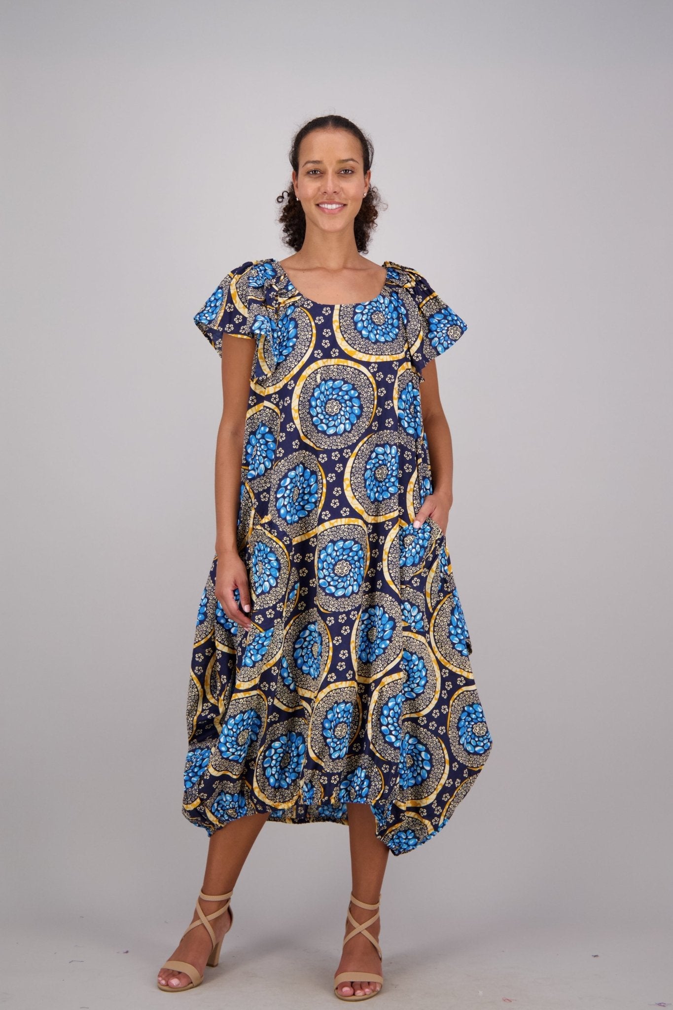 Medallion Navy & Blue Versa Dress AD - 25035 - 231 - Advance Apparels Inc