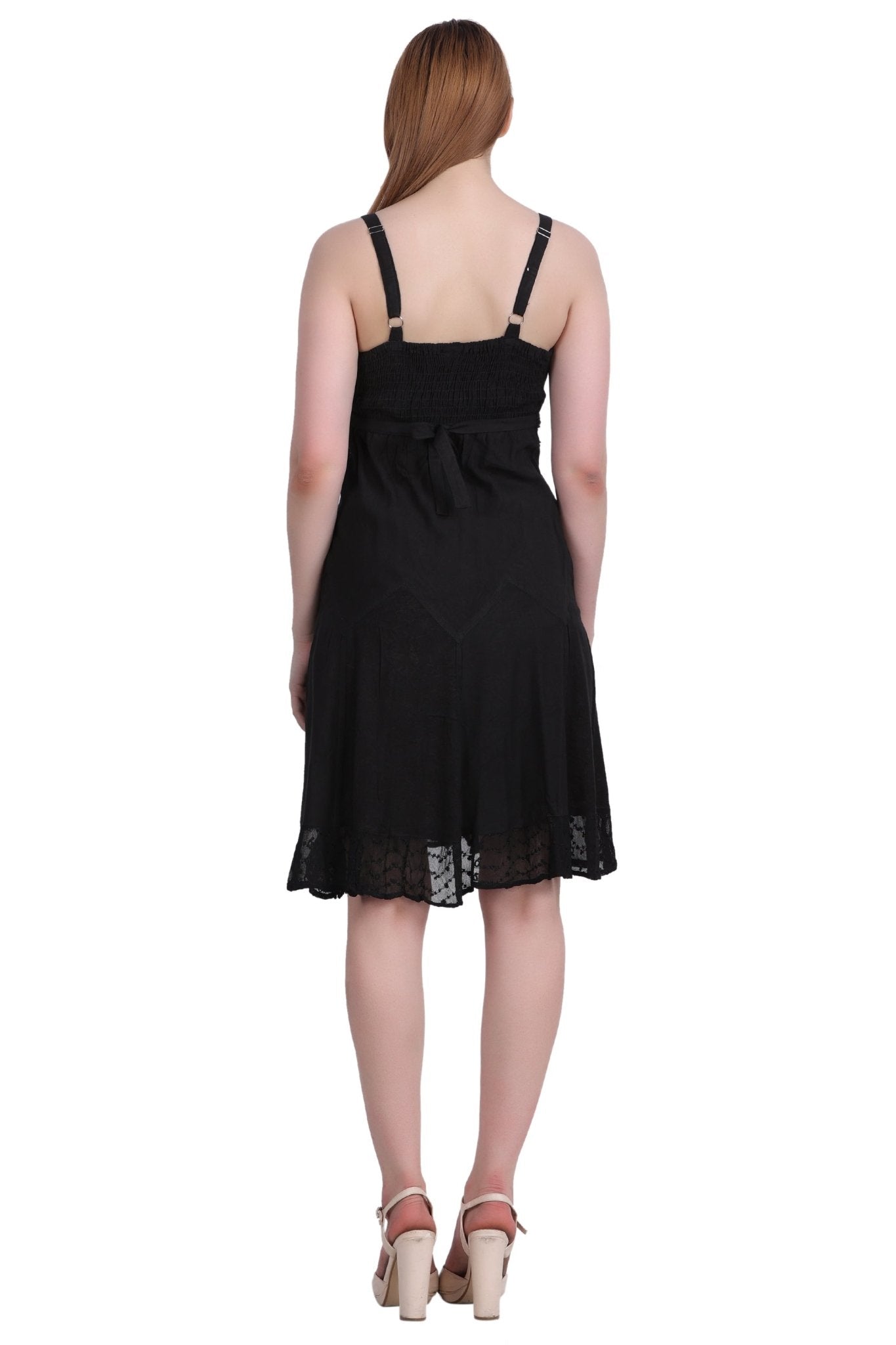 Mid - Length Acid Wash Dress 1304 - Advance Apparels Inc