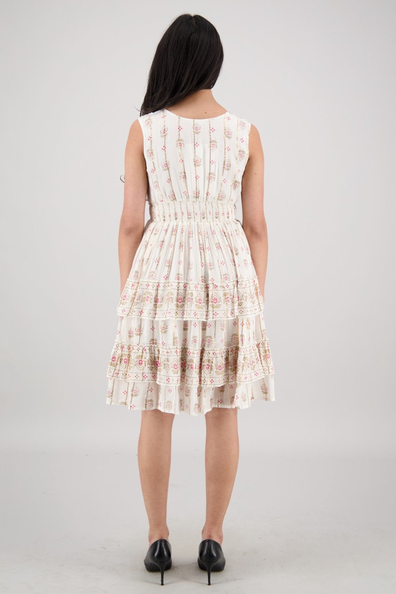 Nahla Summer Midi Dress 25149 - Advance Apparels Inc