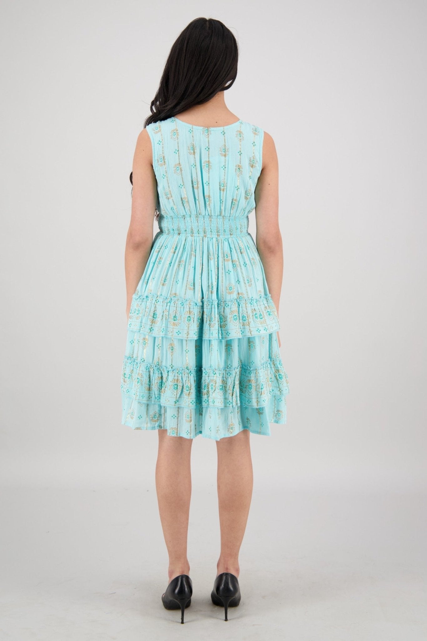 Nahla Summer Midi Dress 25149 - Advance Apparels Inc