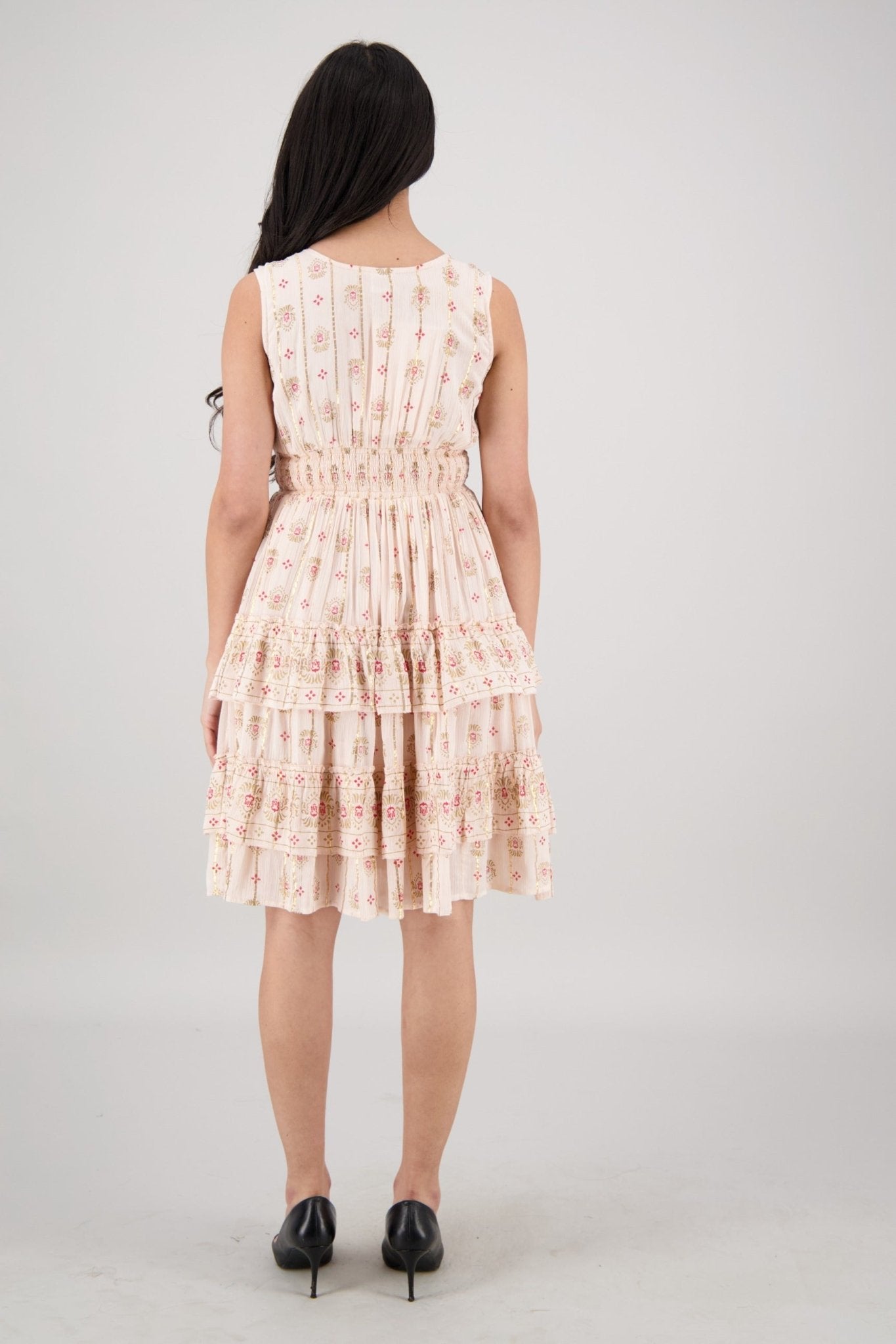 Nahla Summer Midi Dress 25149 - Advance Apparels Inc