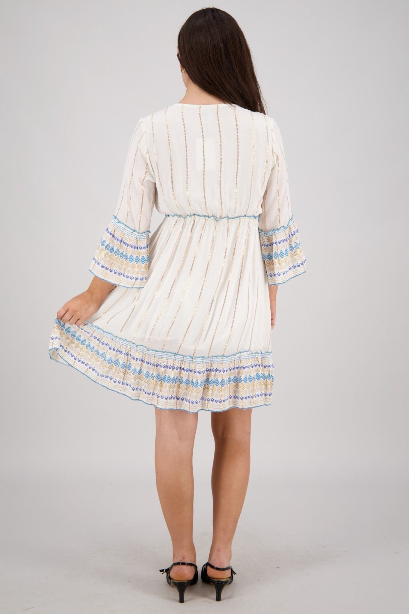 Nava Embroidered Midi 25215 - Advance Apparels Inc
