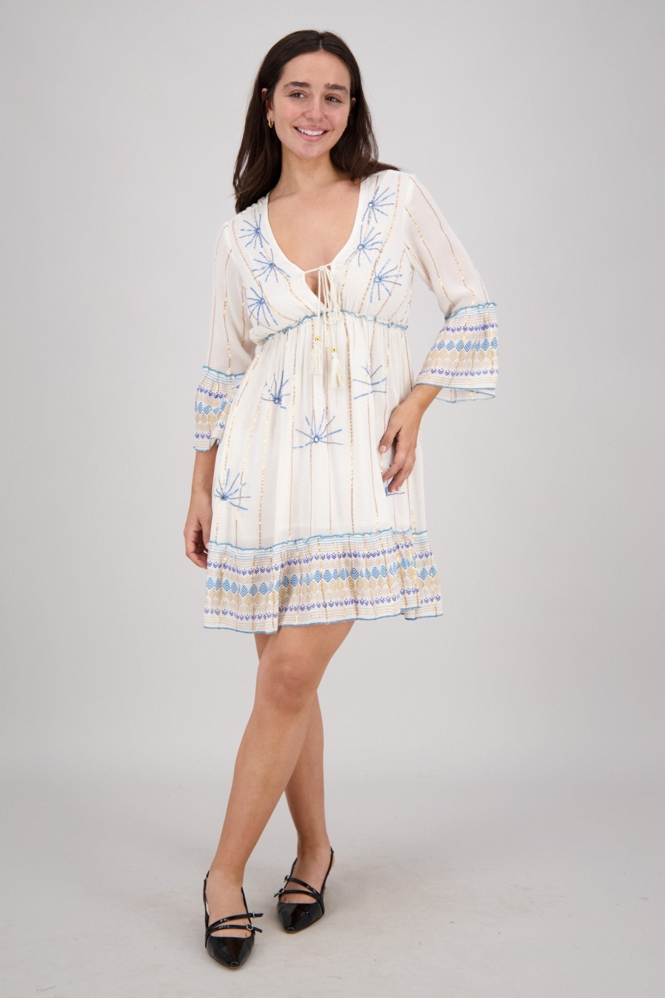 Nava Embroidered Midi 25215 - Advance Apparels Inc
