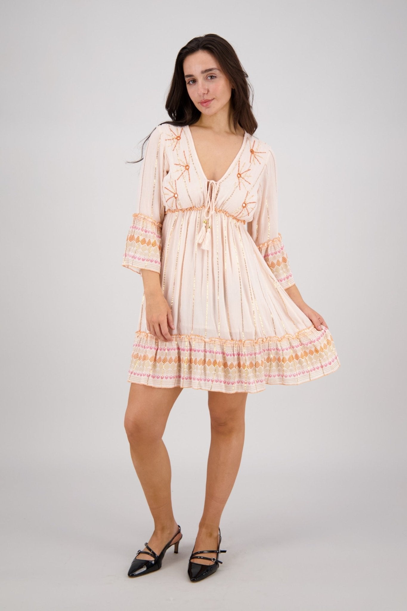Nava Embroidered Midi 25215 - Advance Apparels Inc