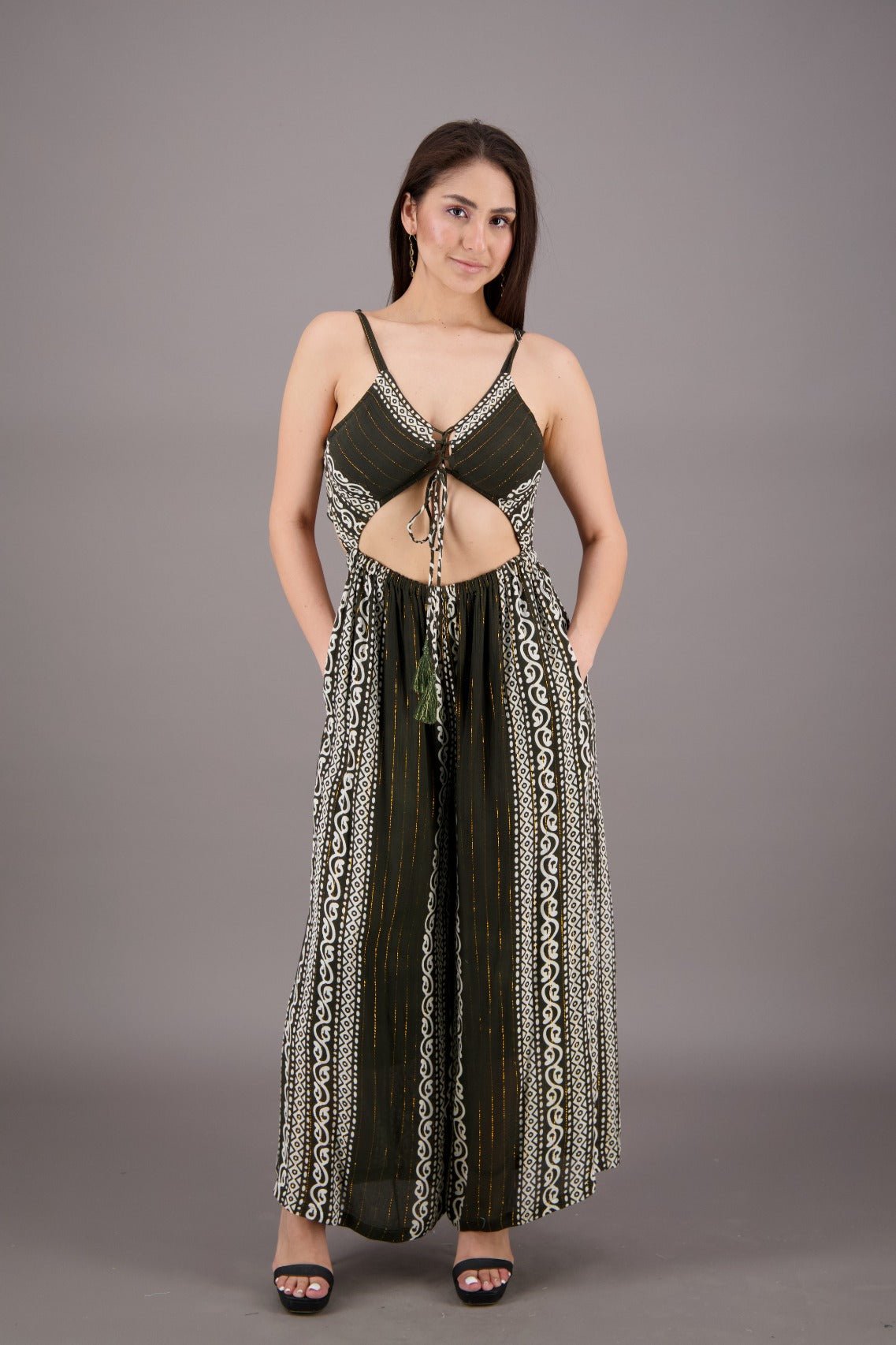 Noir Cut - Out Jumpsuit 24917 - Advance Apparels Inc