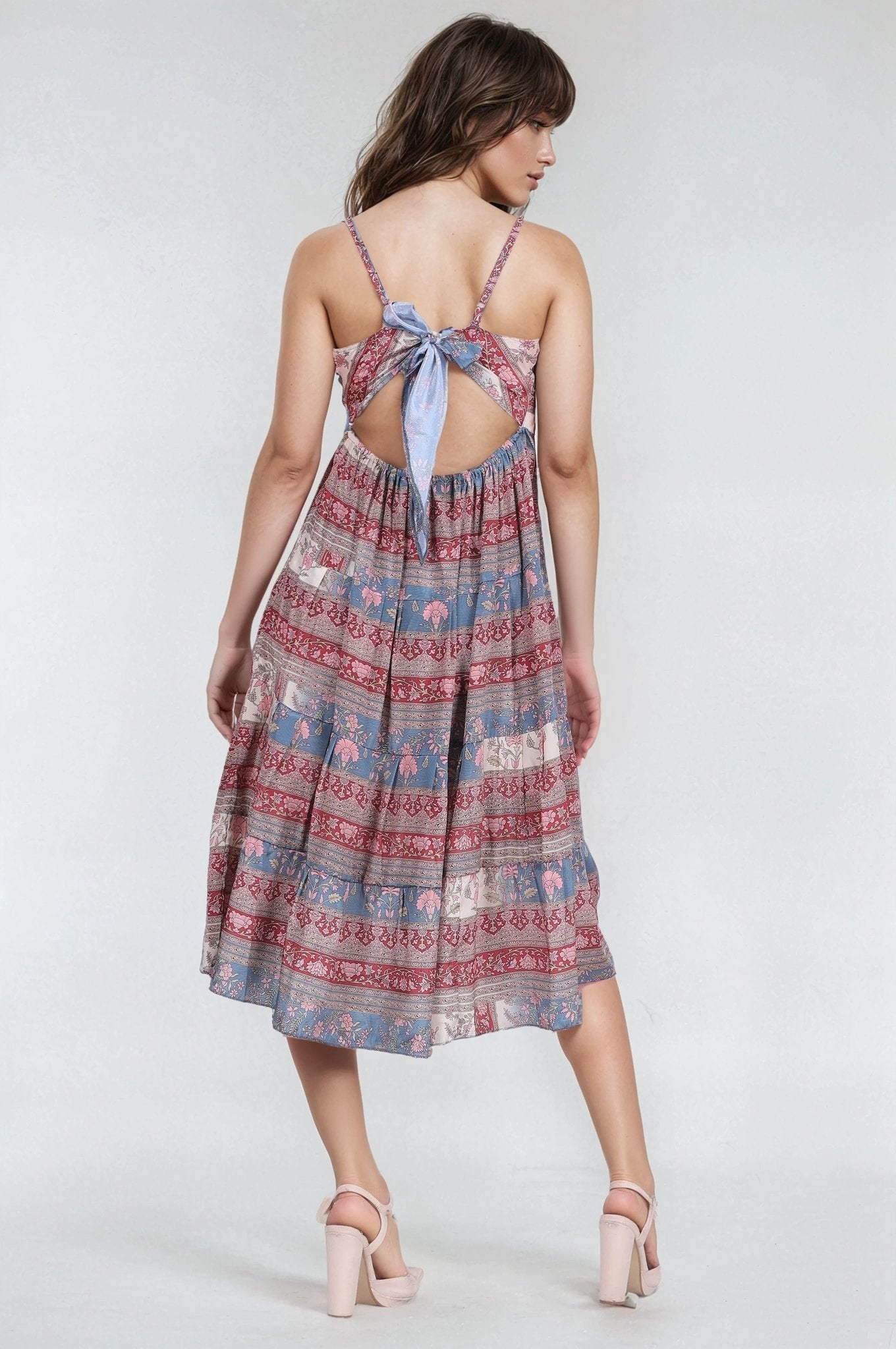 Open Back Silk Dress AB - 27009 - Advance Apparels Inc