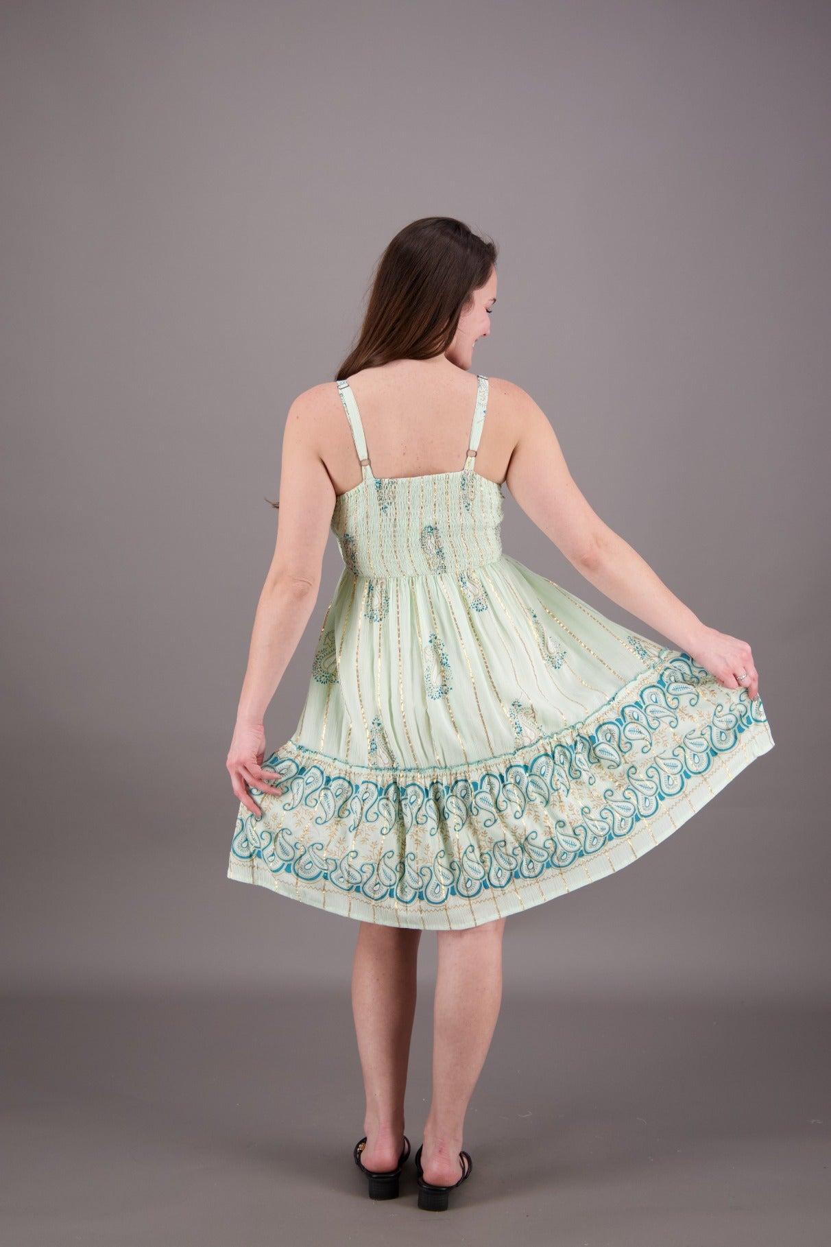 Paisley Breeze Middy Dress 24946 - Advance Apparels Inc