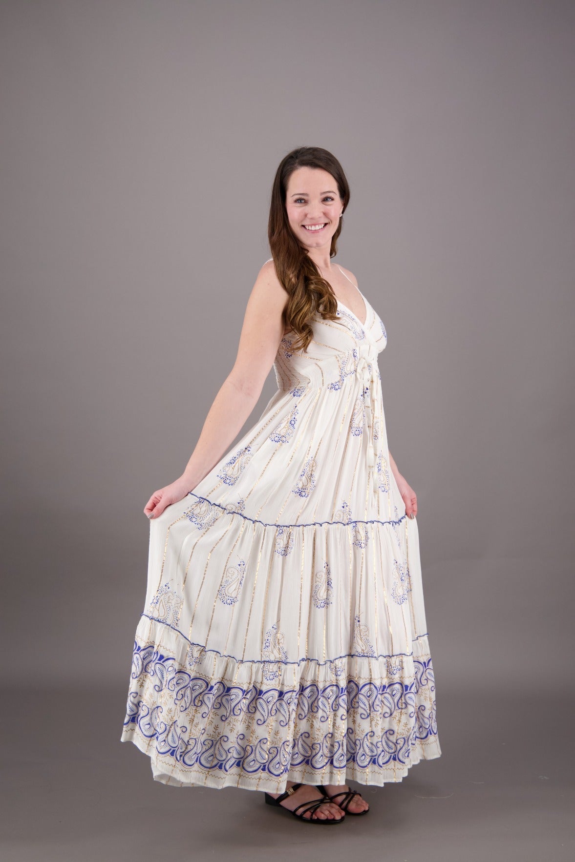 Paisley Whisper Boho Maxi 24922 - Advance Apparels Inc