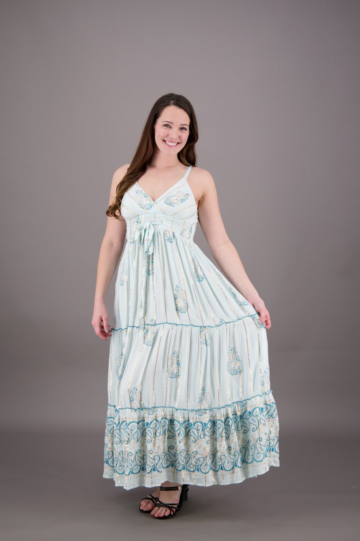 Paisley Whisper Boho Maxi 24922 - Advance Apparels Inc