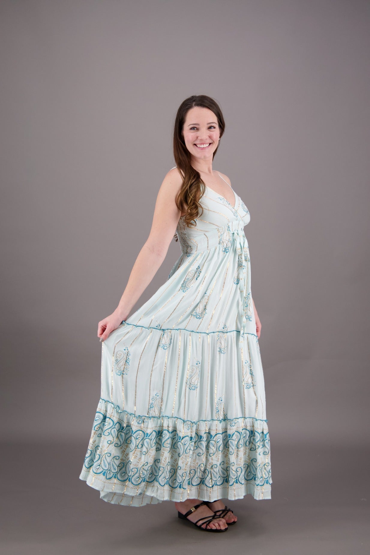 Paisley Whisper Boho Maxi 24922 - Advance Apparels Inc