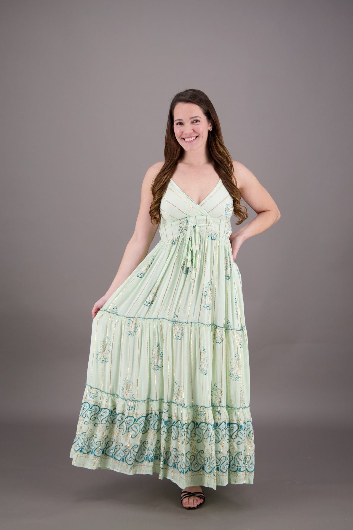 Paisley Whisper Boho Maxi 24922 - Advance Apparels Inc