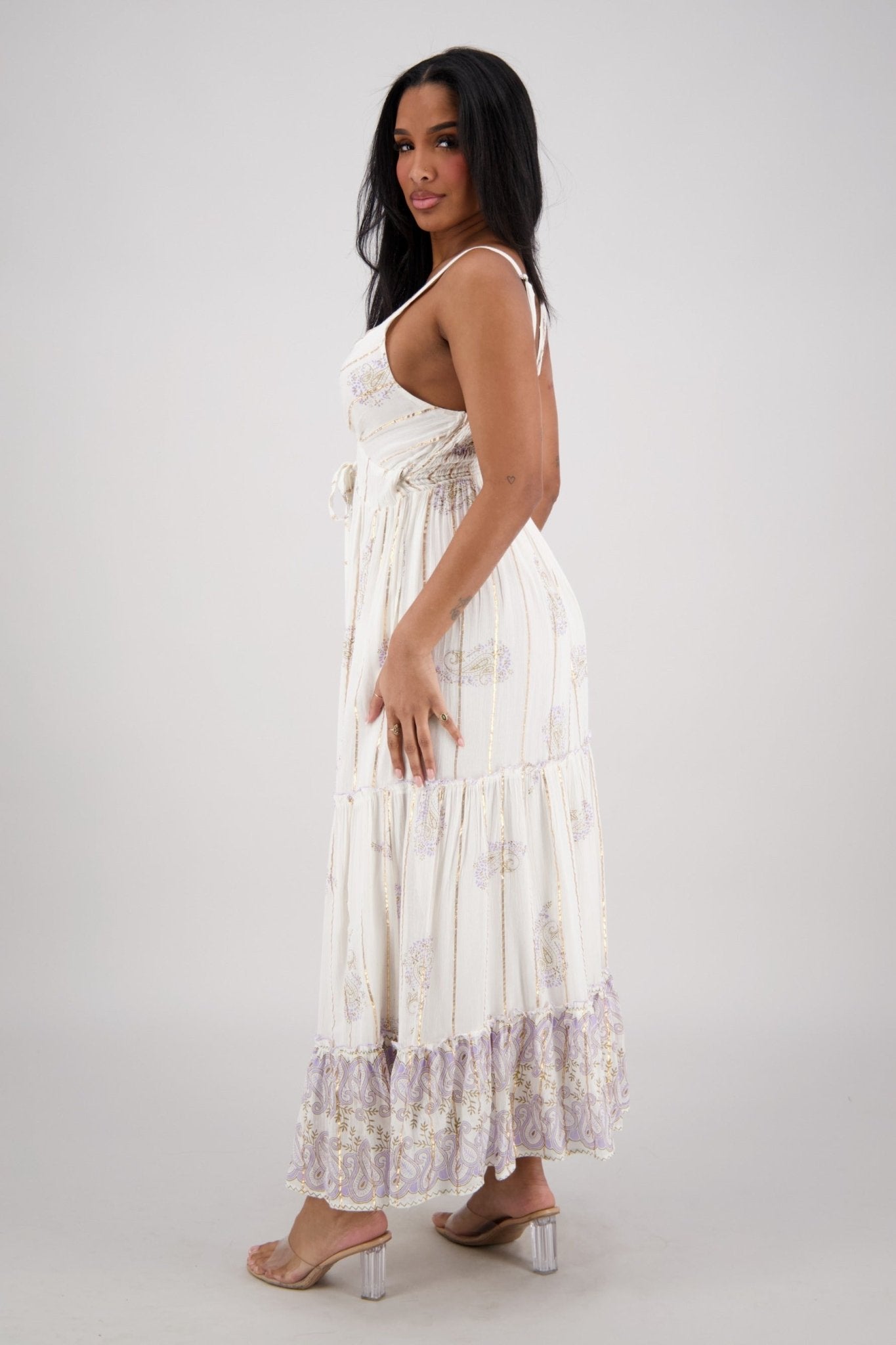 Paisley Whisper Boho Maxi 24922 - Advance Apparels Inc