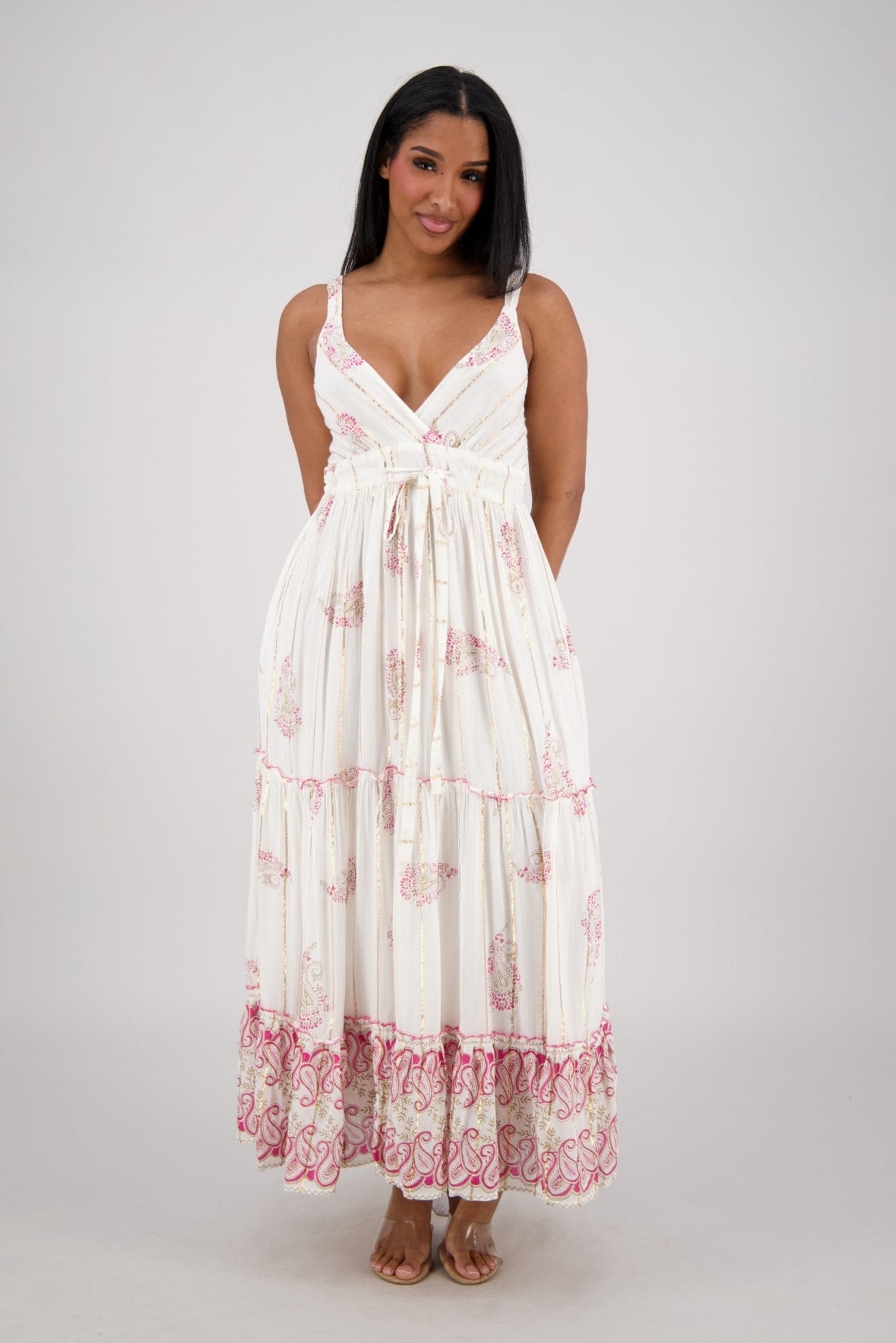 Paisley Whisper Boho Maxi 24922 - Advance Apparels Inc
