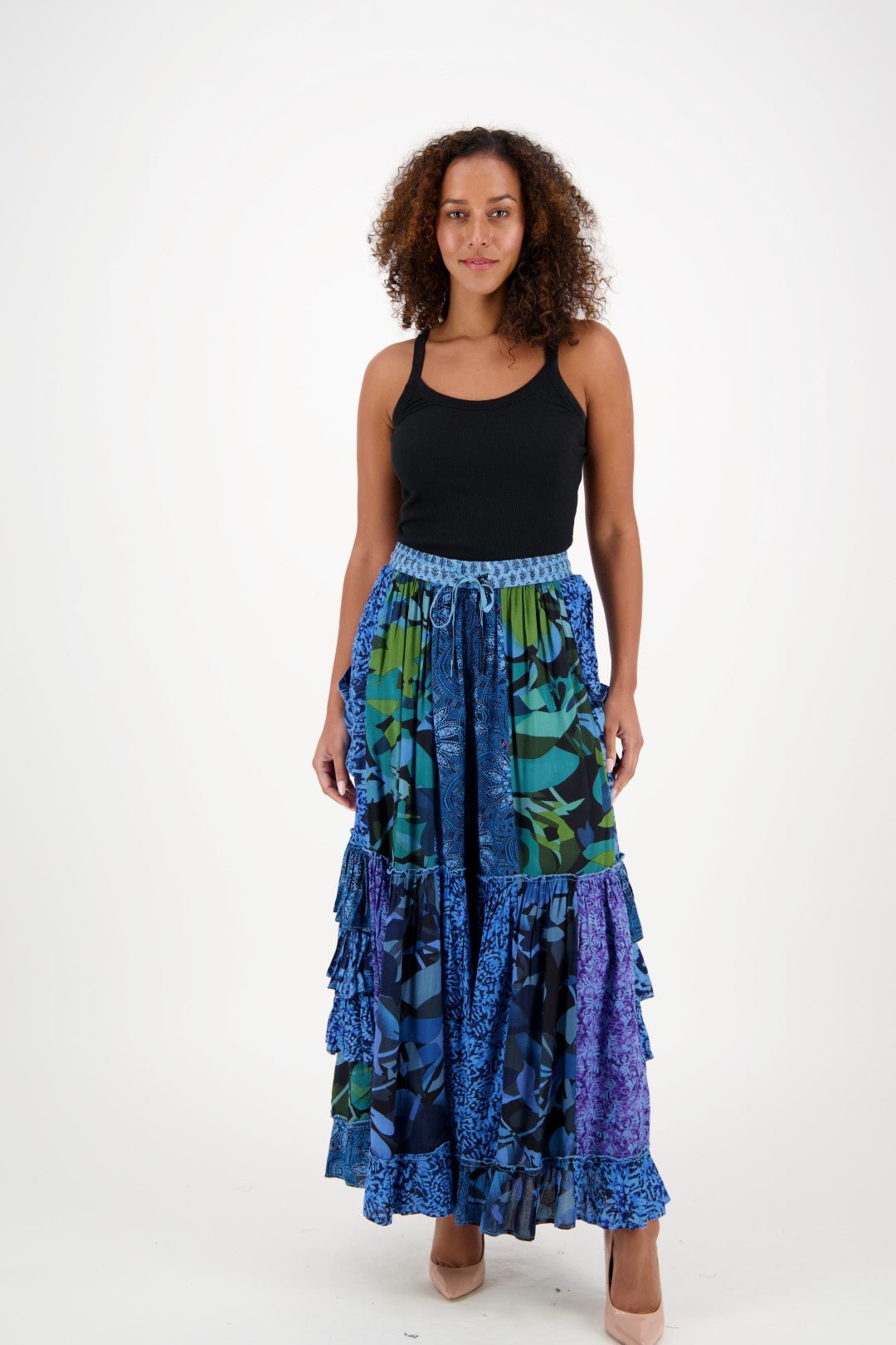 Palazzo Pants Patchwork PAT - 3272 - Advance Apparels Inc