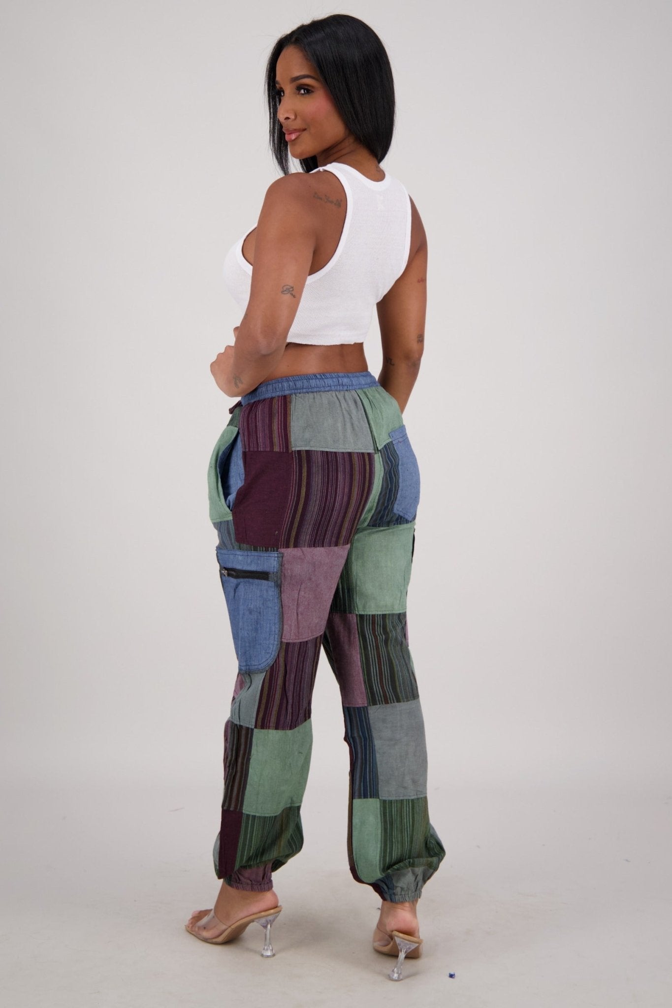 Patchwork Cargo Pants PAT - 3579 - Advance Apparels Inc