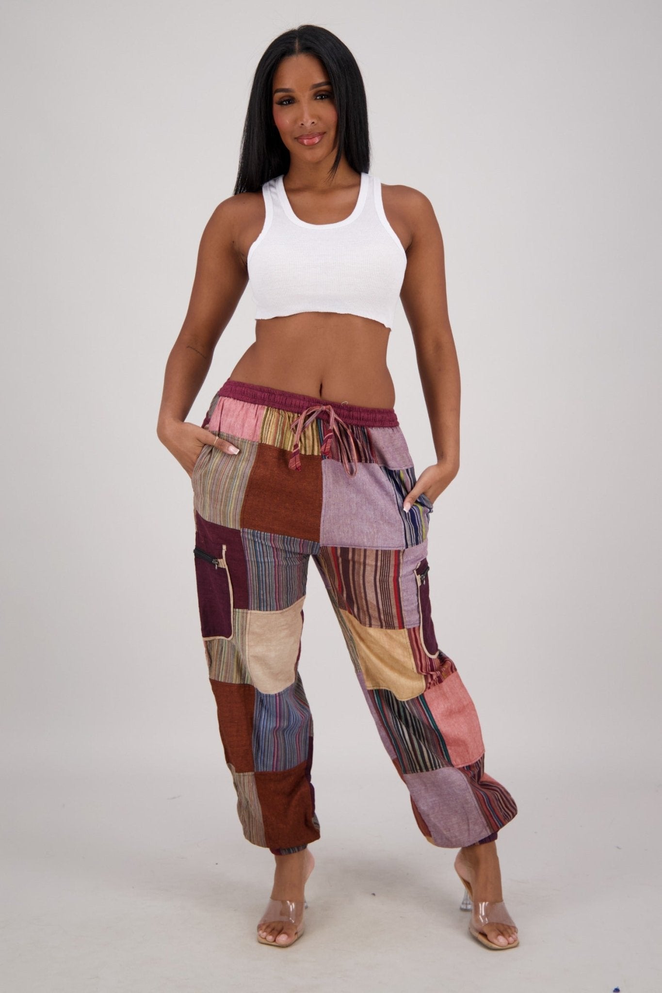 Patchwork Cargo Pants PAT - 3579 - Advance Apparels Inc