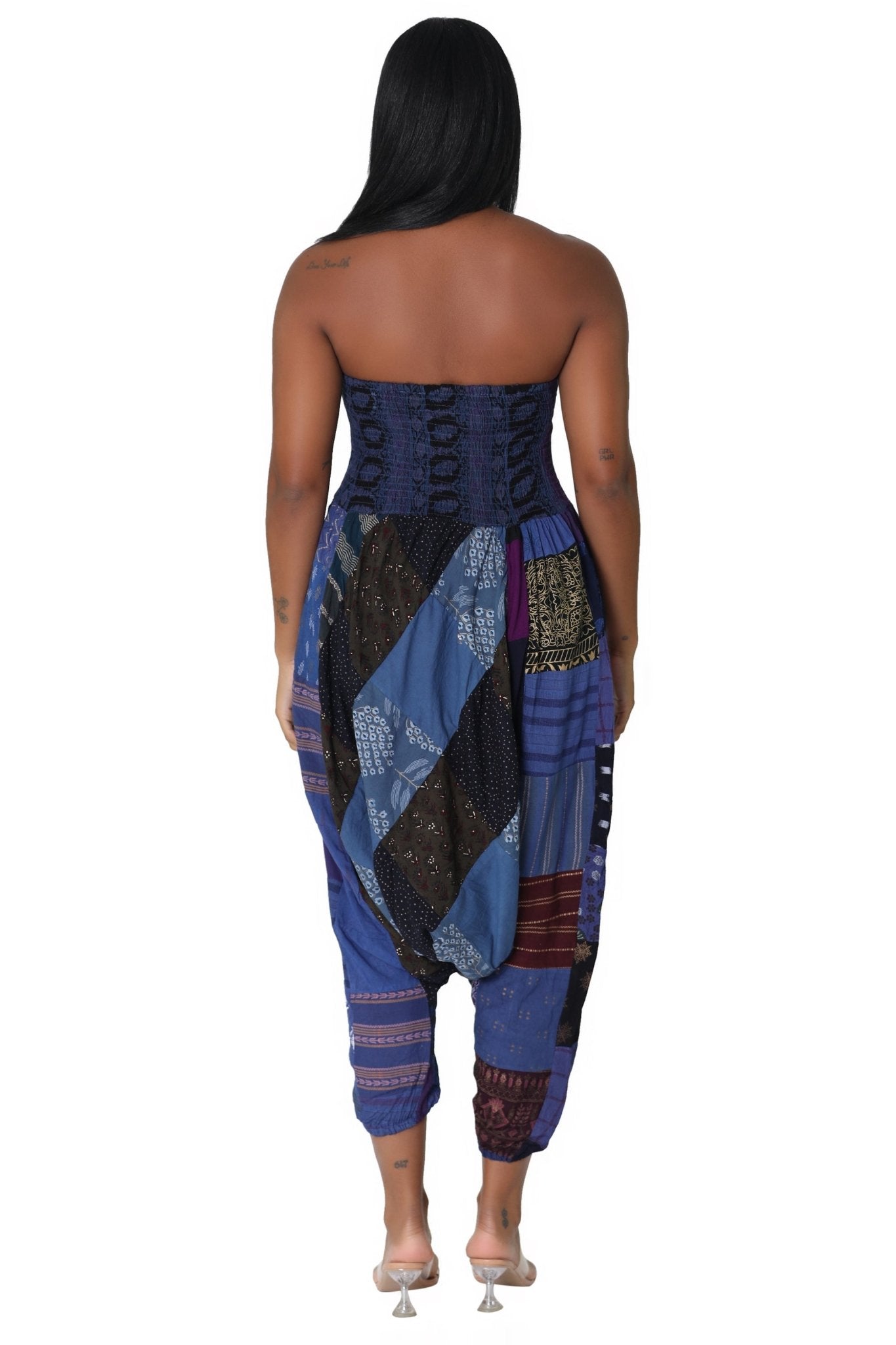 Patchwork Pants/Jumper PAT - 3258 - Advance Apparels Inc