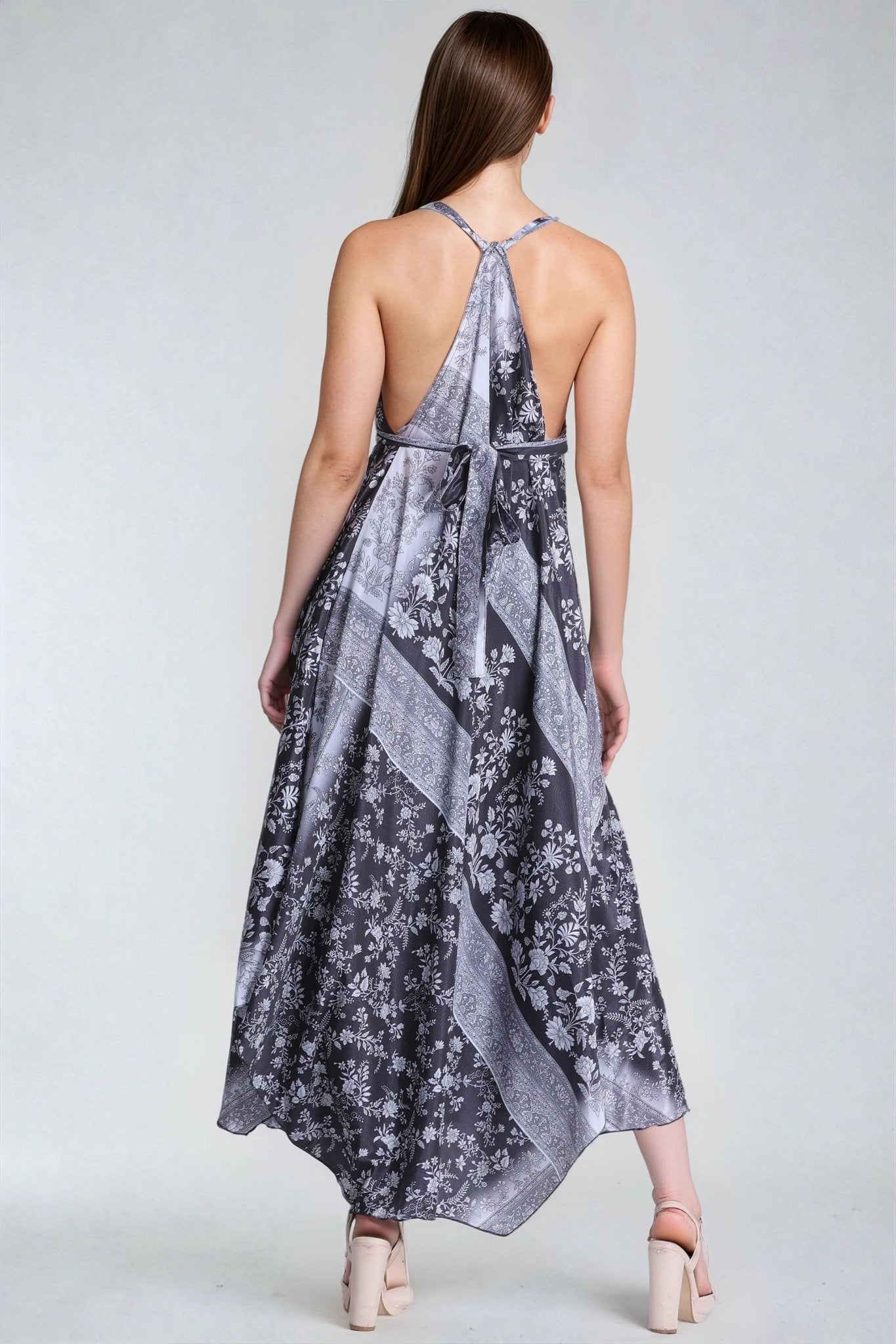 Printed Silk Dress AB - 12009 - Advance Apparels Inc
