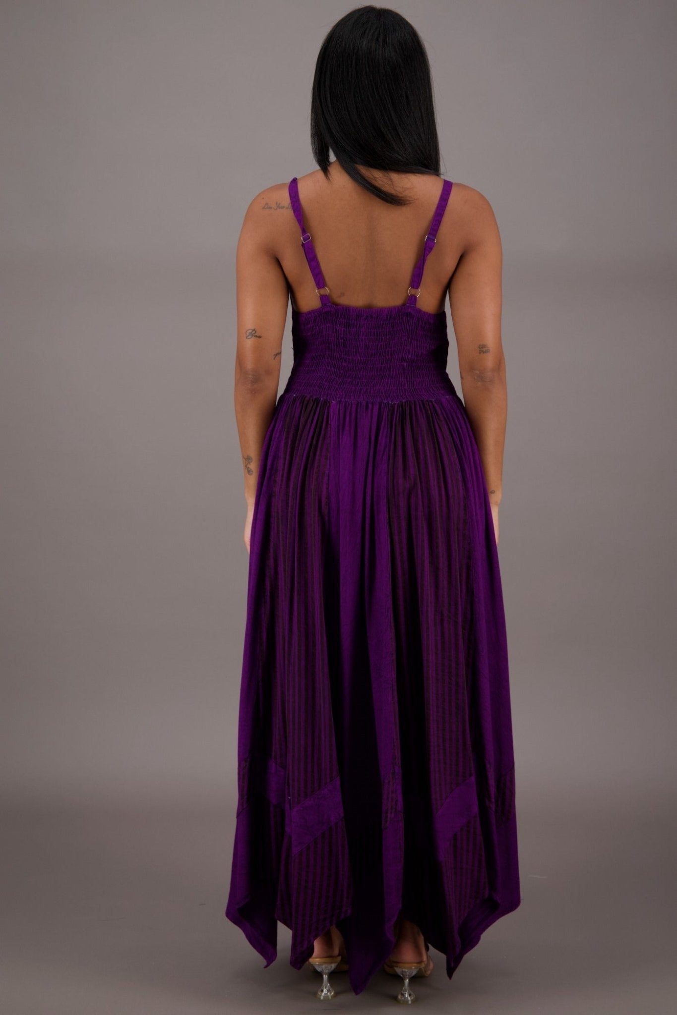 Regal Flair Acid Wash Maxi Dress ADL - 24339 - Advance Apparels Inc
