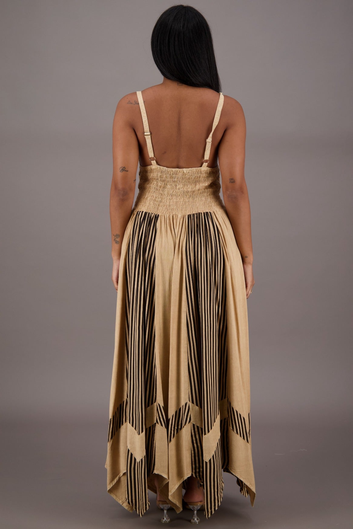 Regal Flair Acid Wash Maxi Dress ADL - 24339 - Advance Apparels Inc