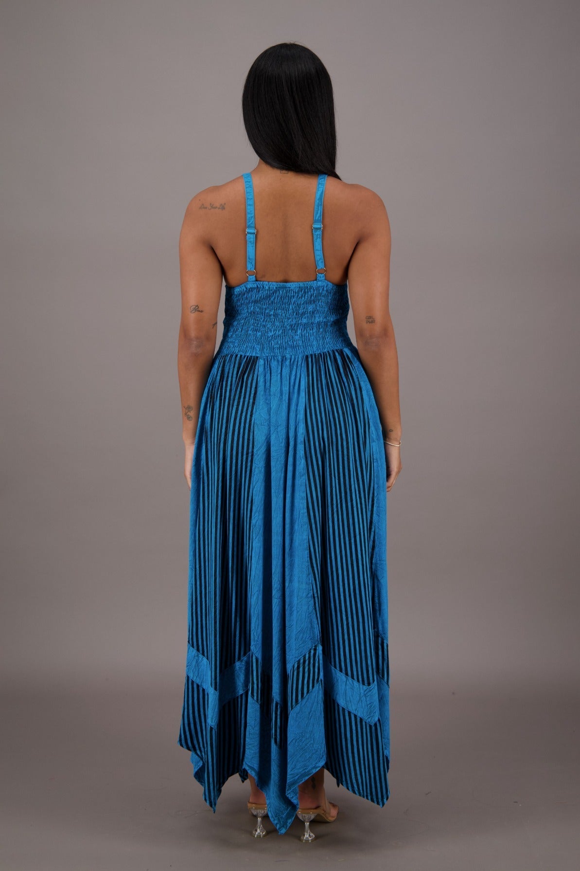 Regal Flair Acid Wash Maxi Dress ADL - 24339 - Advance Apparels Inc