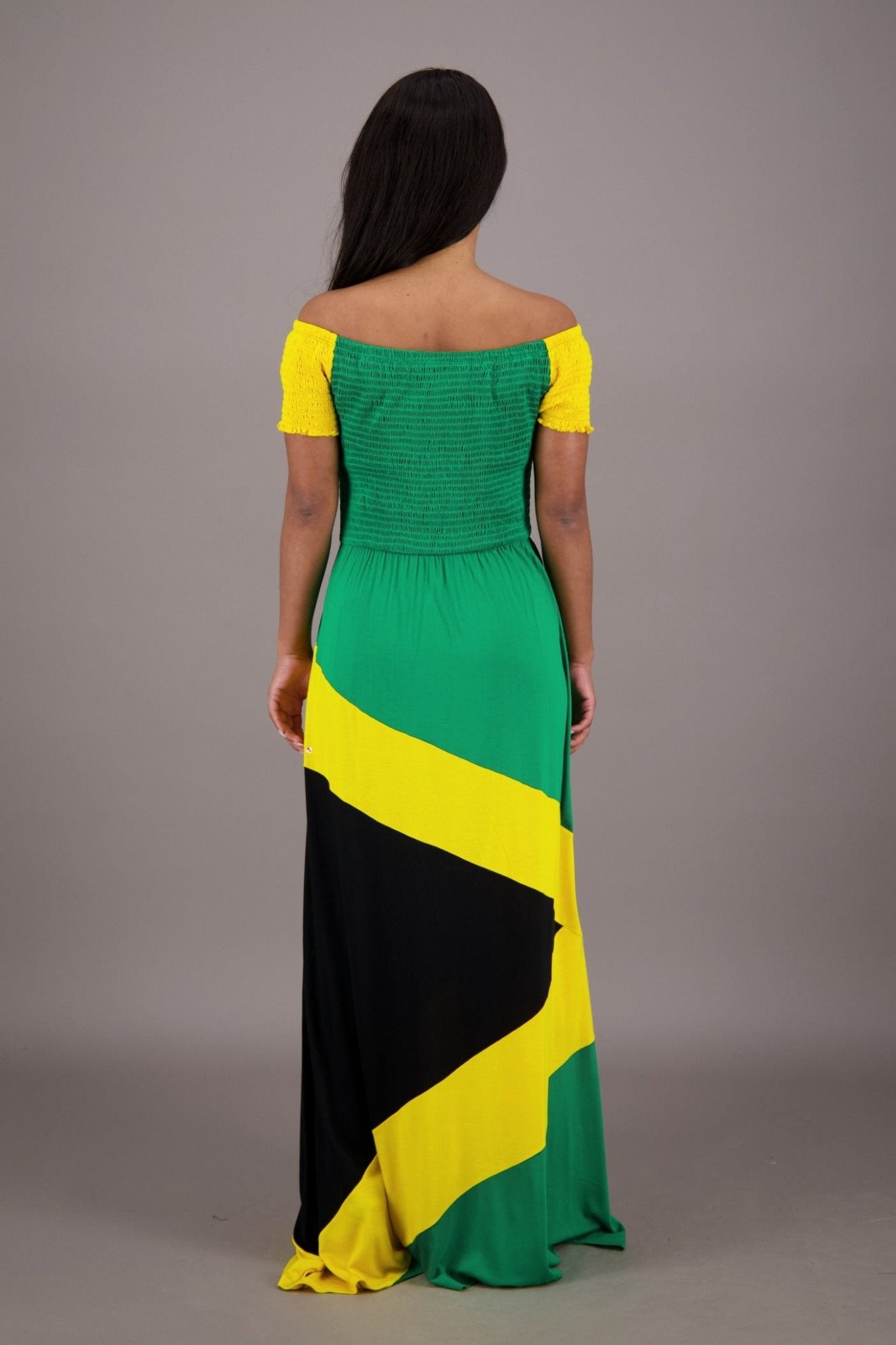 Reggae Harmony Jamaican Maxi Dress J - 488 - Advance Apparels Inc