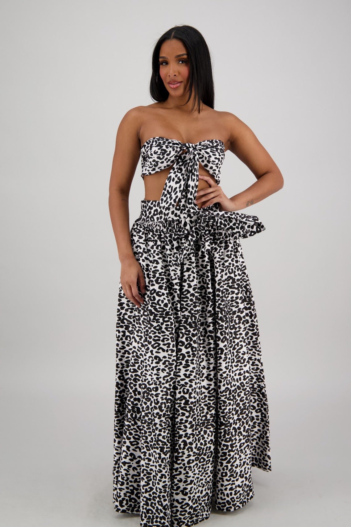 Roaring Leopard Print Skirt 16317 - 276 - Advance Apparels Inc