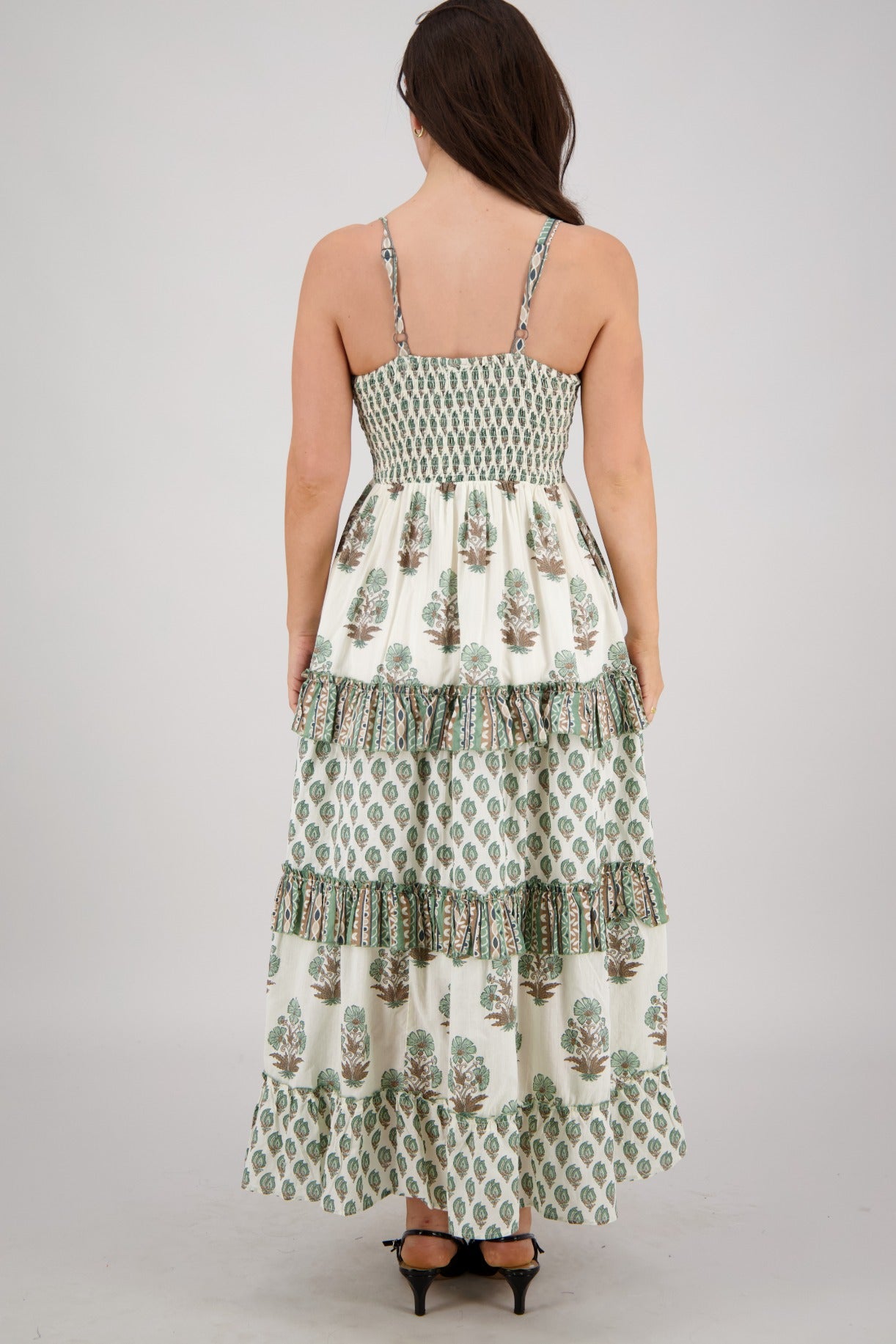 Saphira Block Print Maxi 25201 - Advance Apparels Inc